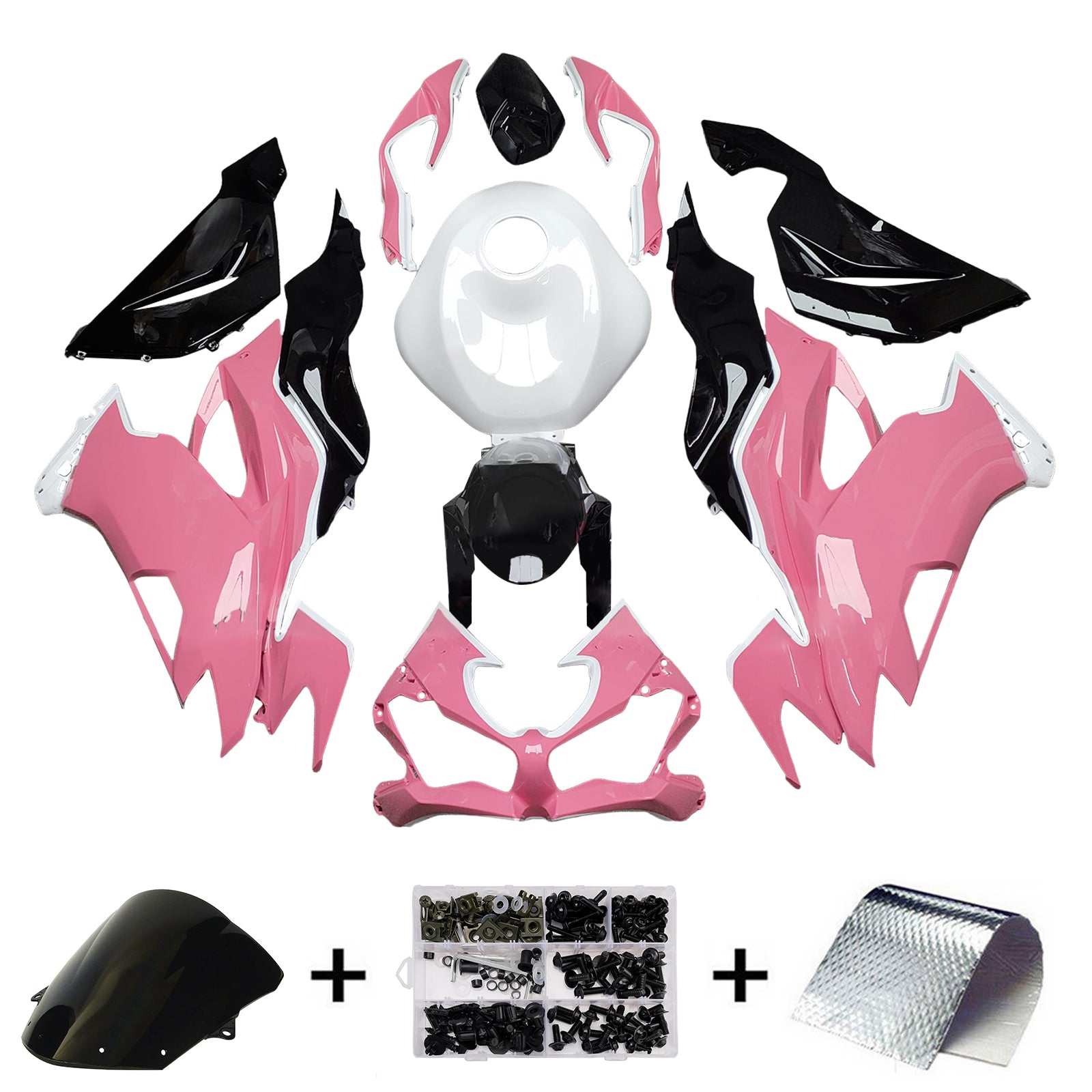 Injection Fairing Kit Bodywork Plastic ABS fit For Kawasaki ZX6R 2019-2023