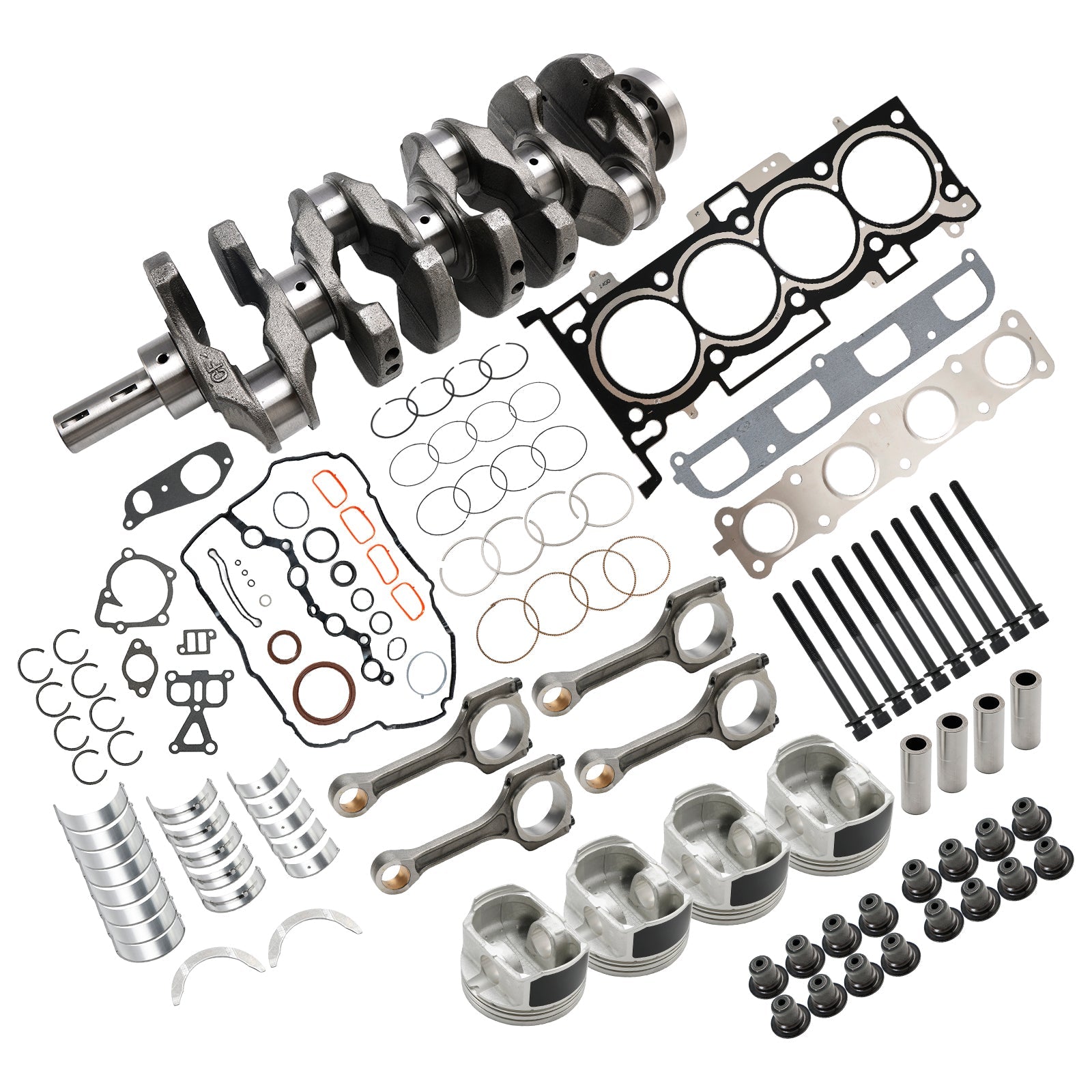 G4KE 2.4L Engine Overhaul Rebuild Kit & Crankshaft & Con Rods for Kia Sportage 2011-2021