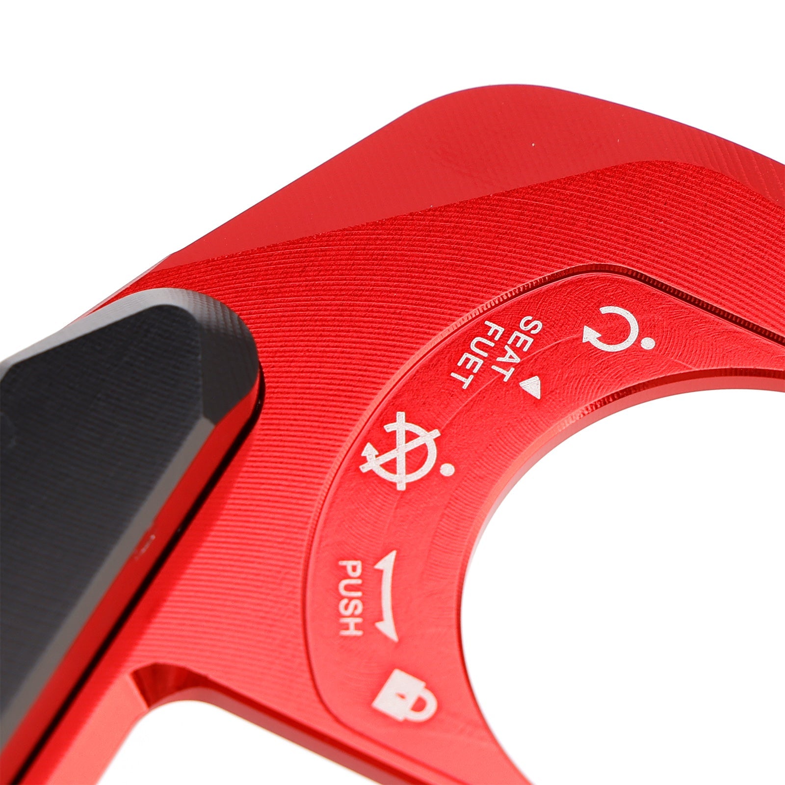 Aluminum Key Cylinder Cover Red For Honda ADV 160 ADV160 2022 2023 2024