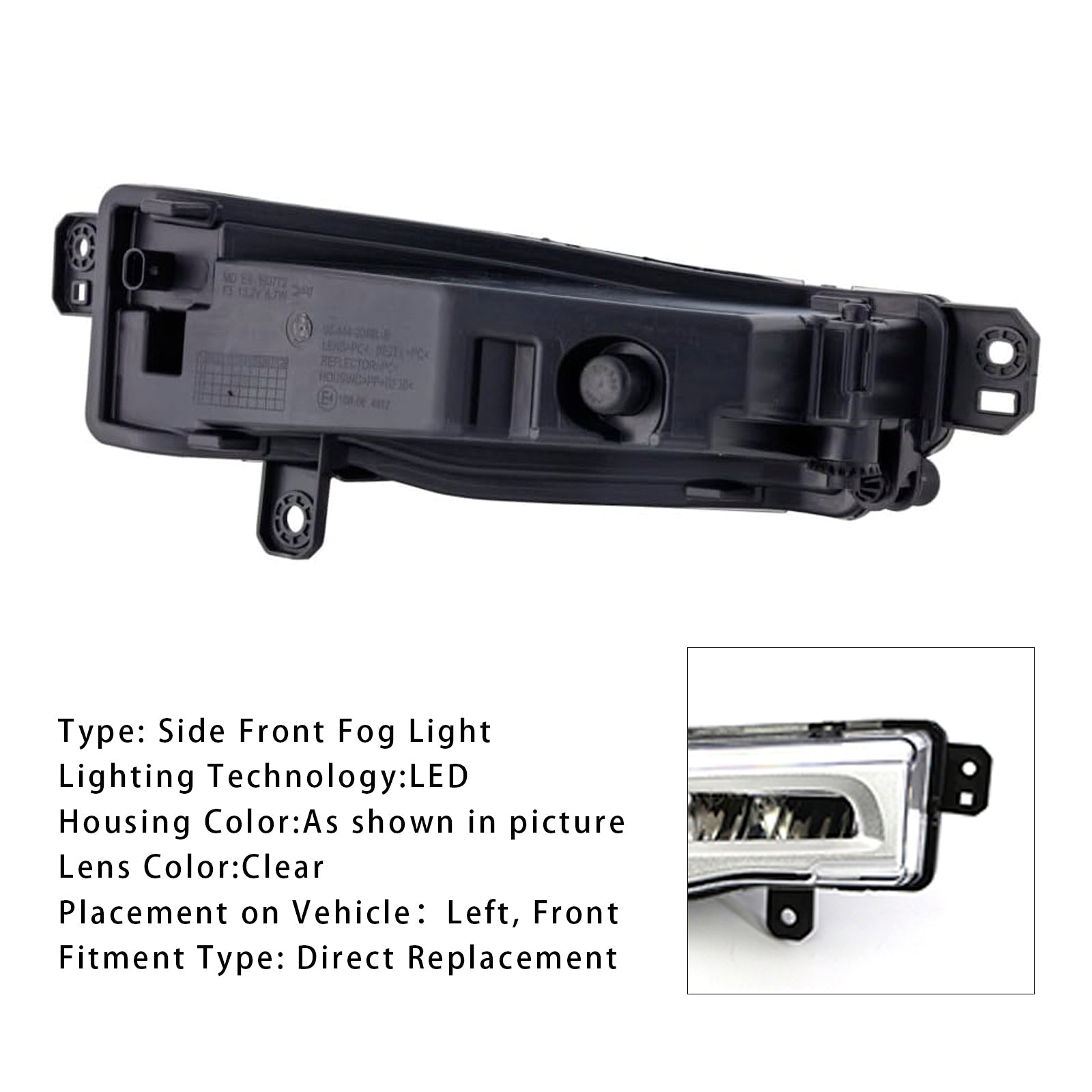 2018-2022 BMW X5 G05 1 Pcs LED Front Left Fog Light 63177406365