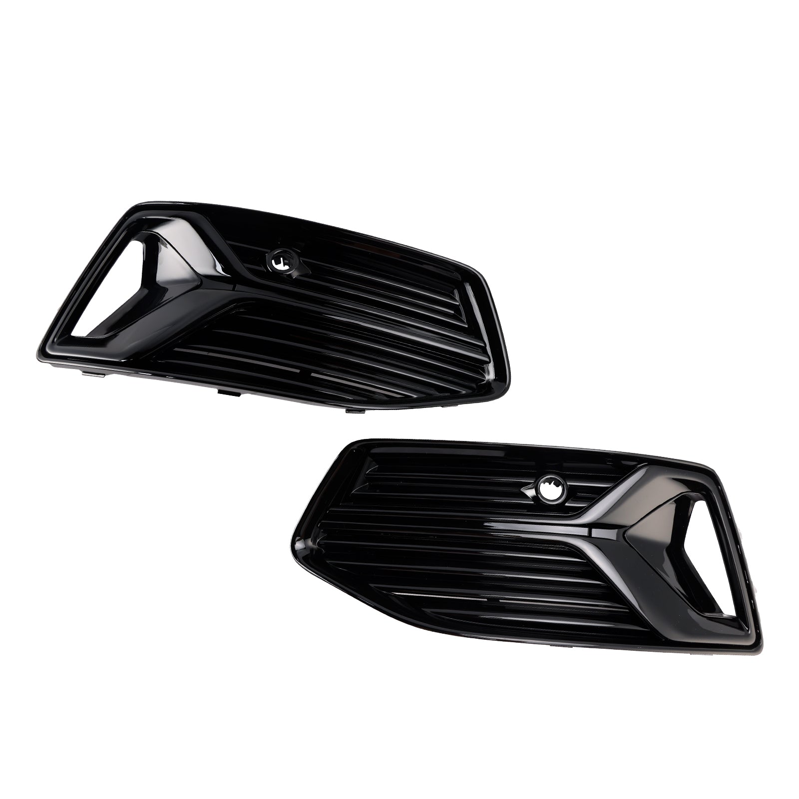 2019-2023 Audi A6 C8 2PCS Front Bumper Fog Light Cover Grill Grille