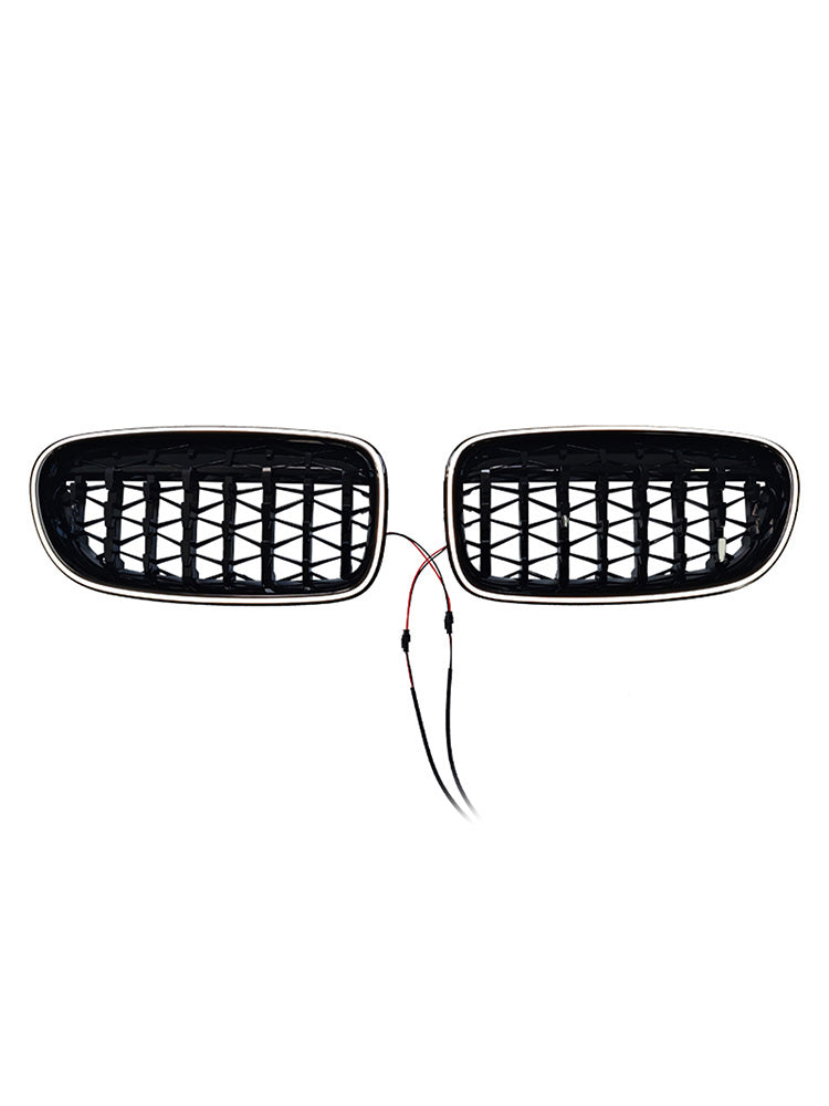 01.2009-10.2016 For BMW 5-Series F10 Sedan Gloss Black Kidney Bumper Grill Grille 51137203649 51137203650
