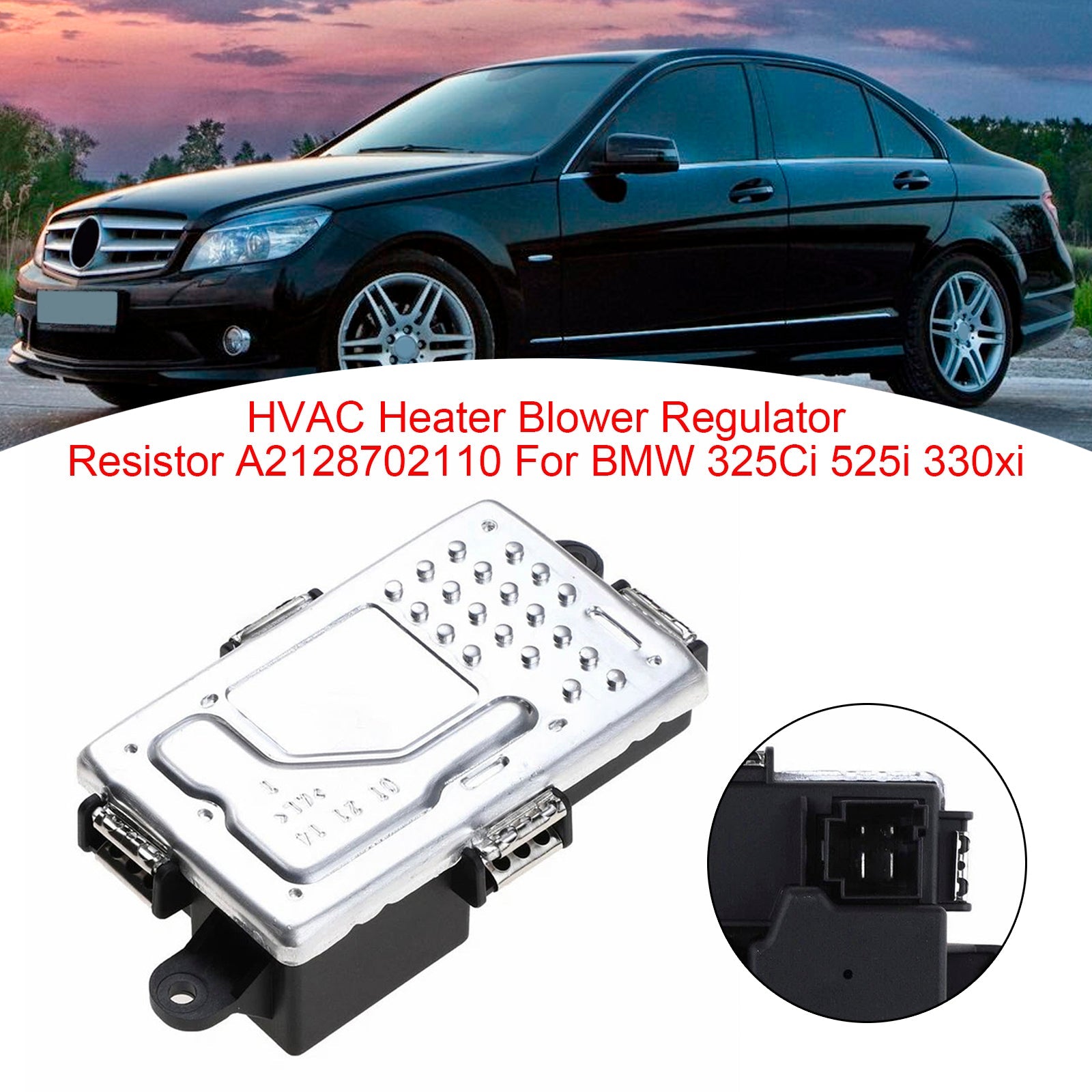 HVAC Heater Blower Regulator Resistor A2128702110 For Mercedes-Benz W204 W207