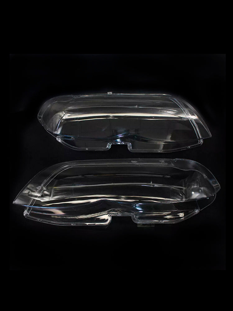 2004-2006 BMW X5 E53 2PCS Front Headlight Glass Clear Cover
