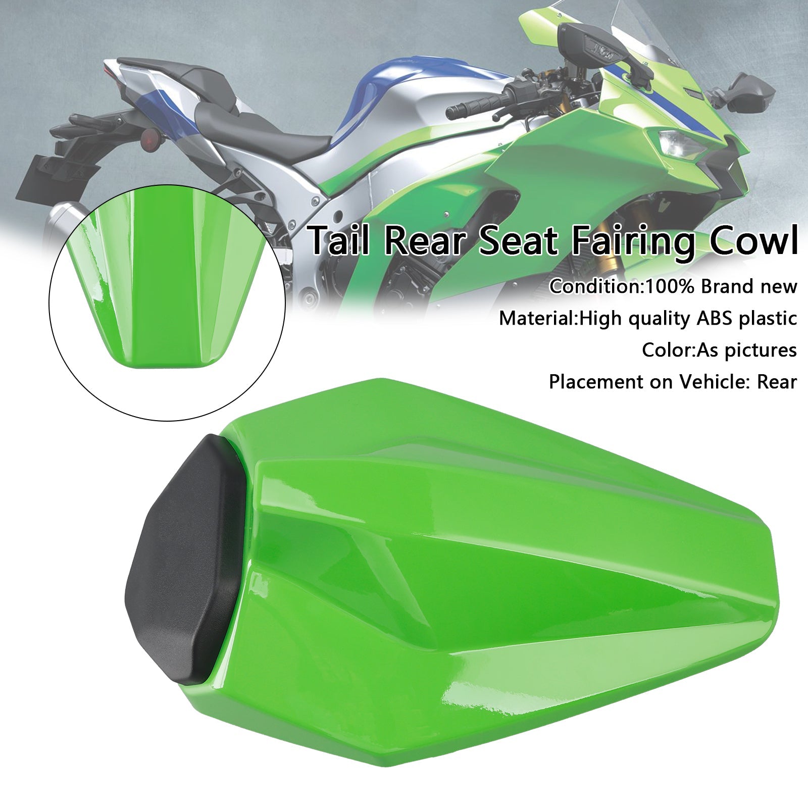2016-2025 Kawasaki ZX10R ZX-10R Racing Tail Rear Seat Fairing Cowl