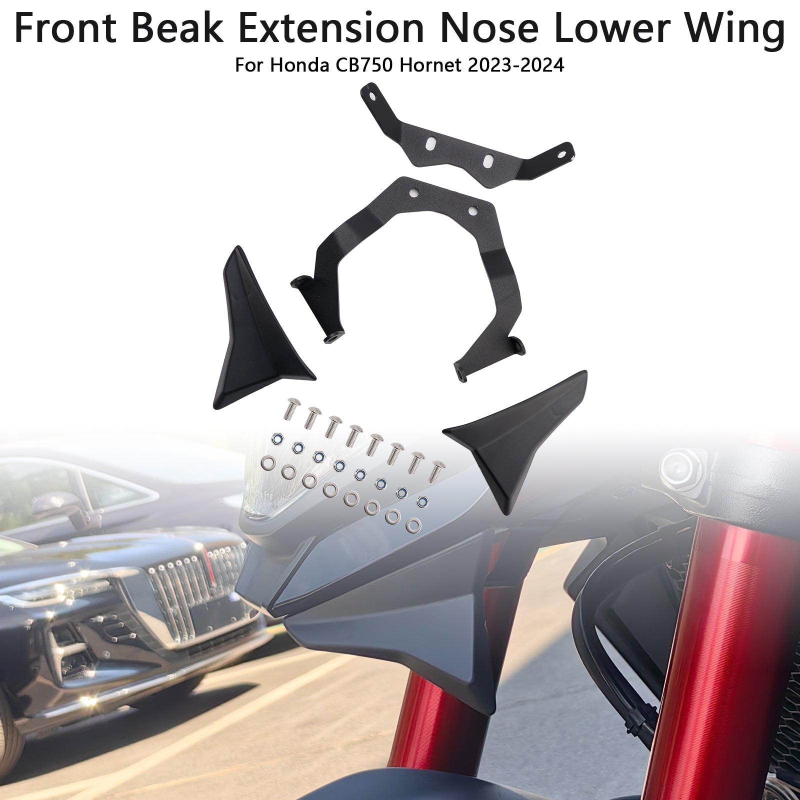 Front Beak Extension Nose Lower Wing For Honda CB750 Hornet 2023-2024