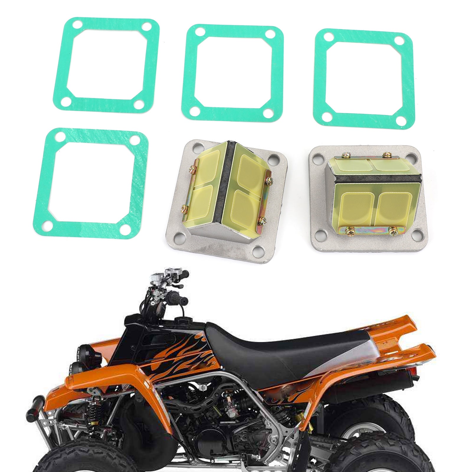 Yamaha Banshee YFZ350 1987-2006 Reed Valve Cages + Reeds