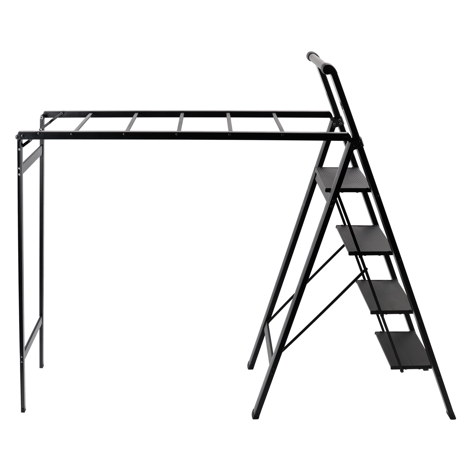 Foldable Drying Rack with Non-slip 4 Step Ladder 330lb Clothing Shoes Drying