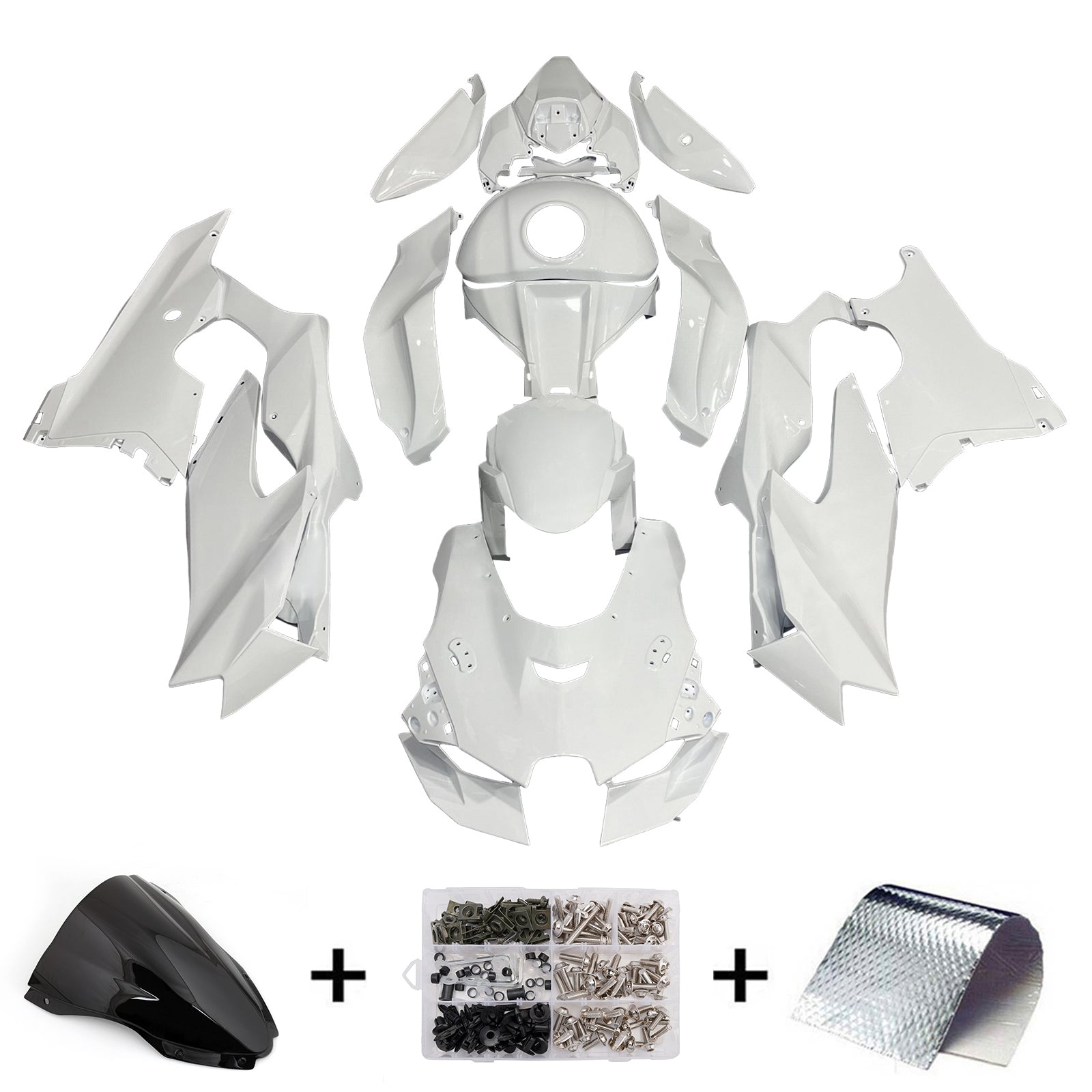 Injection Fairing Kit Bodywork ABS fit For Kawasaki ZX-10R ZX-10RR 2021-2025