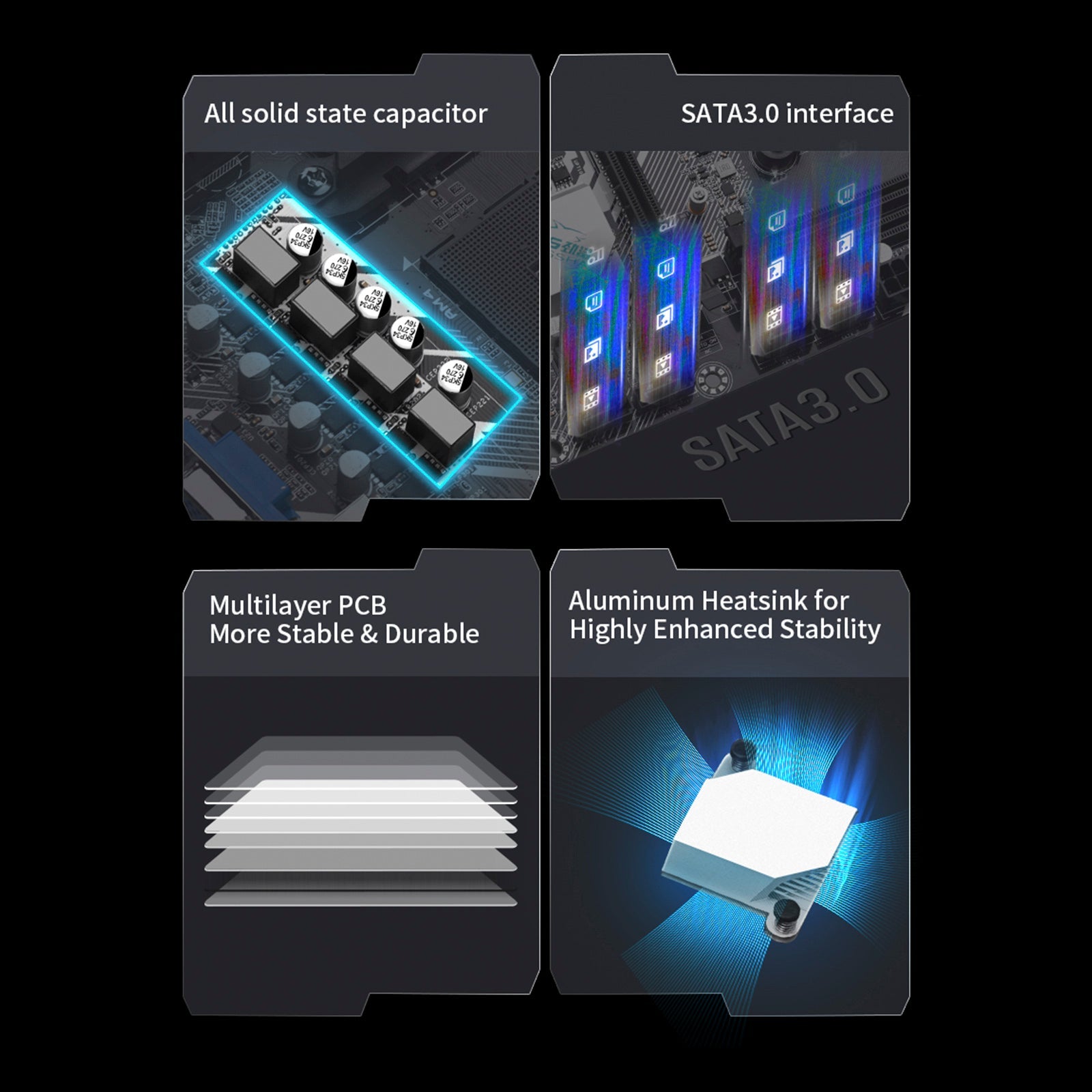 B450M-K Computer Motherboard Desktop DDR4 AM4 CPU WIFI NVME Gigabit Network Card