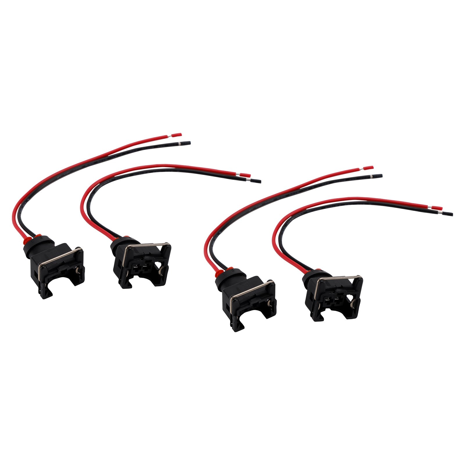 4-EV1 Fuel Injector Connector Plug Clip Pigtail Quick Disconnect Fit Daewoo