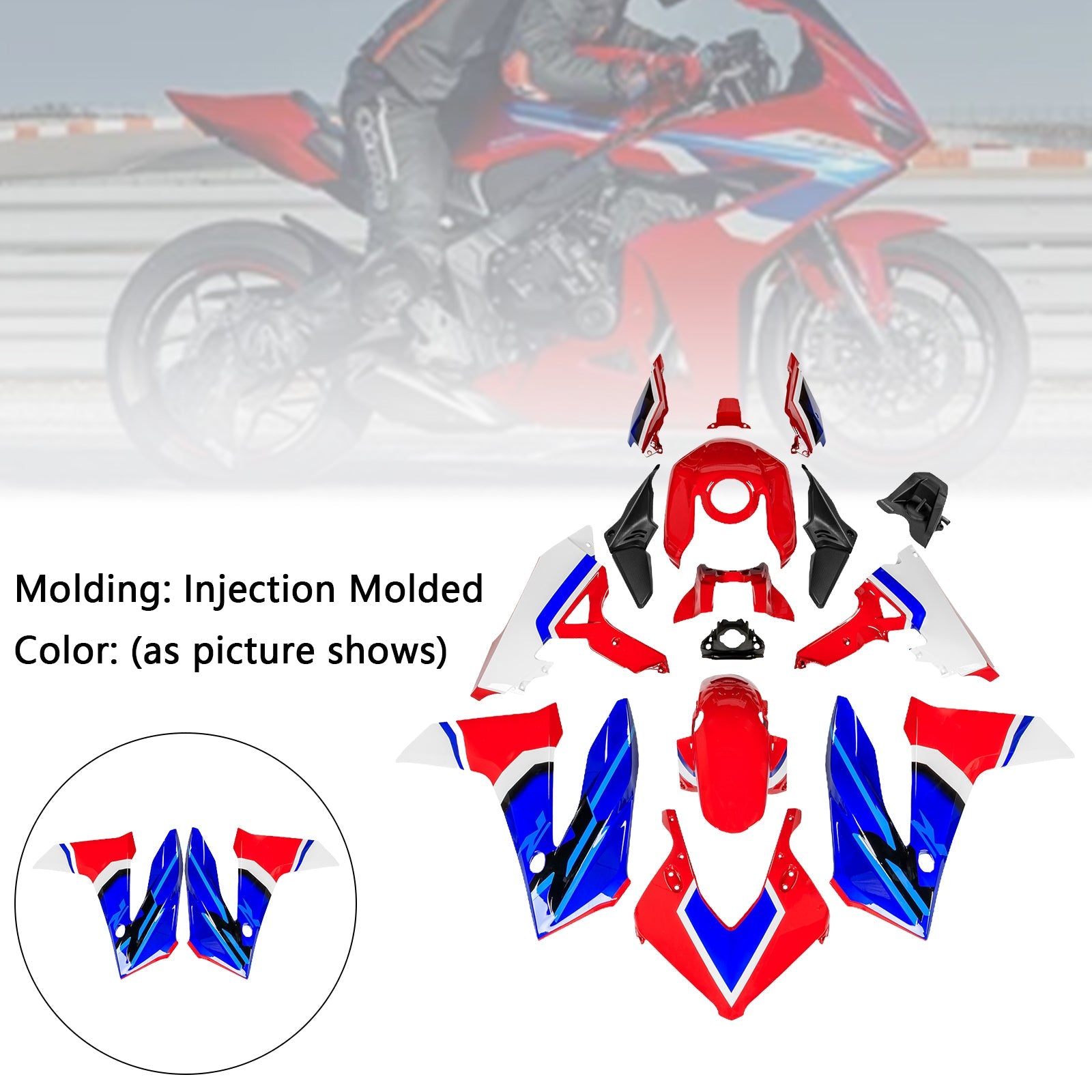 Injection ABS Plastic Bodywork Fairing Kit for Honda CBR650R 2024-2025