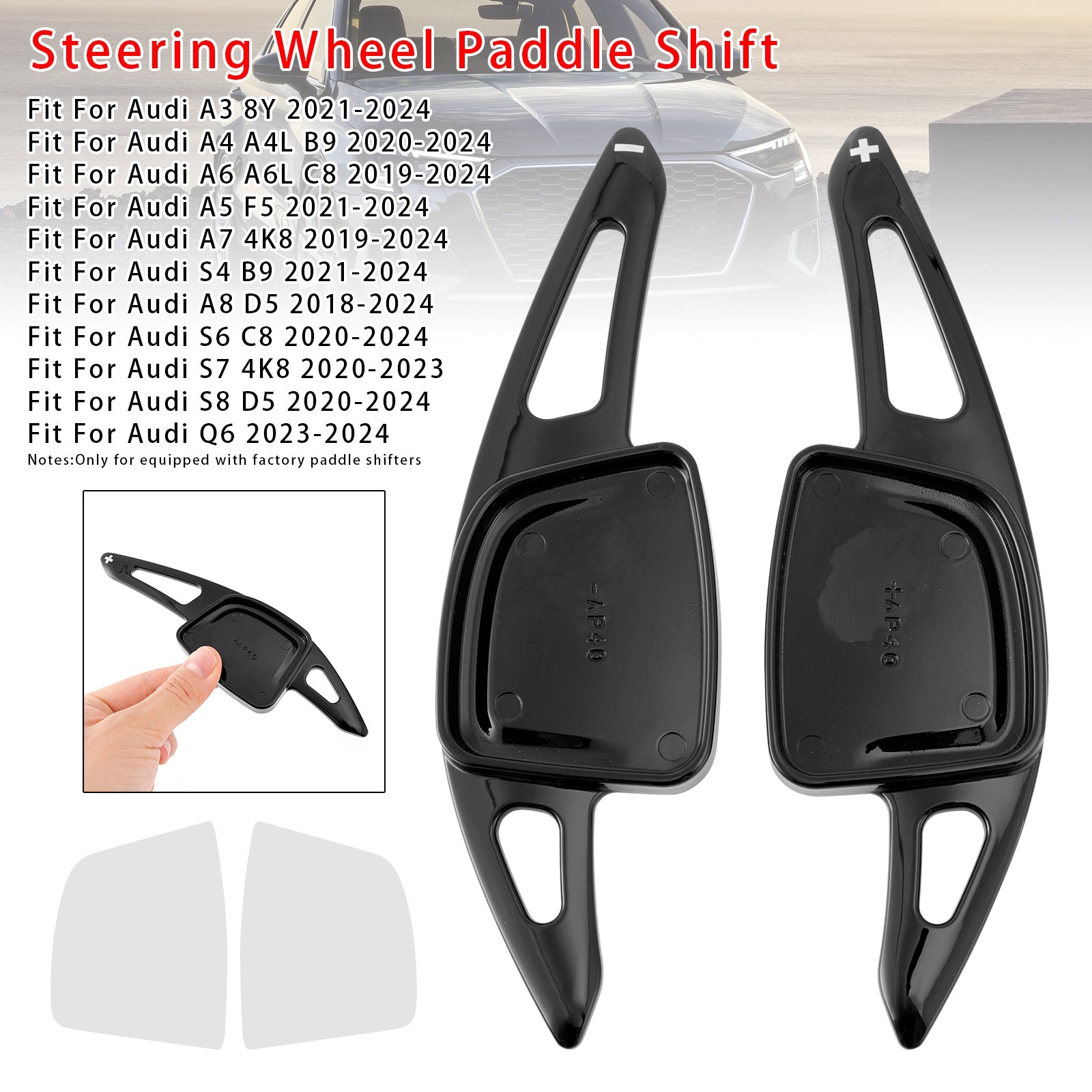 Steering Wheel Paddle Shifter Extension Fit For Audi A3 A4 A6