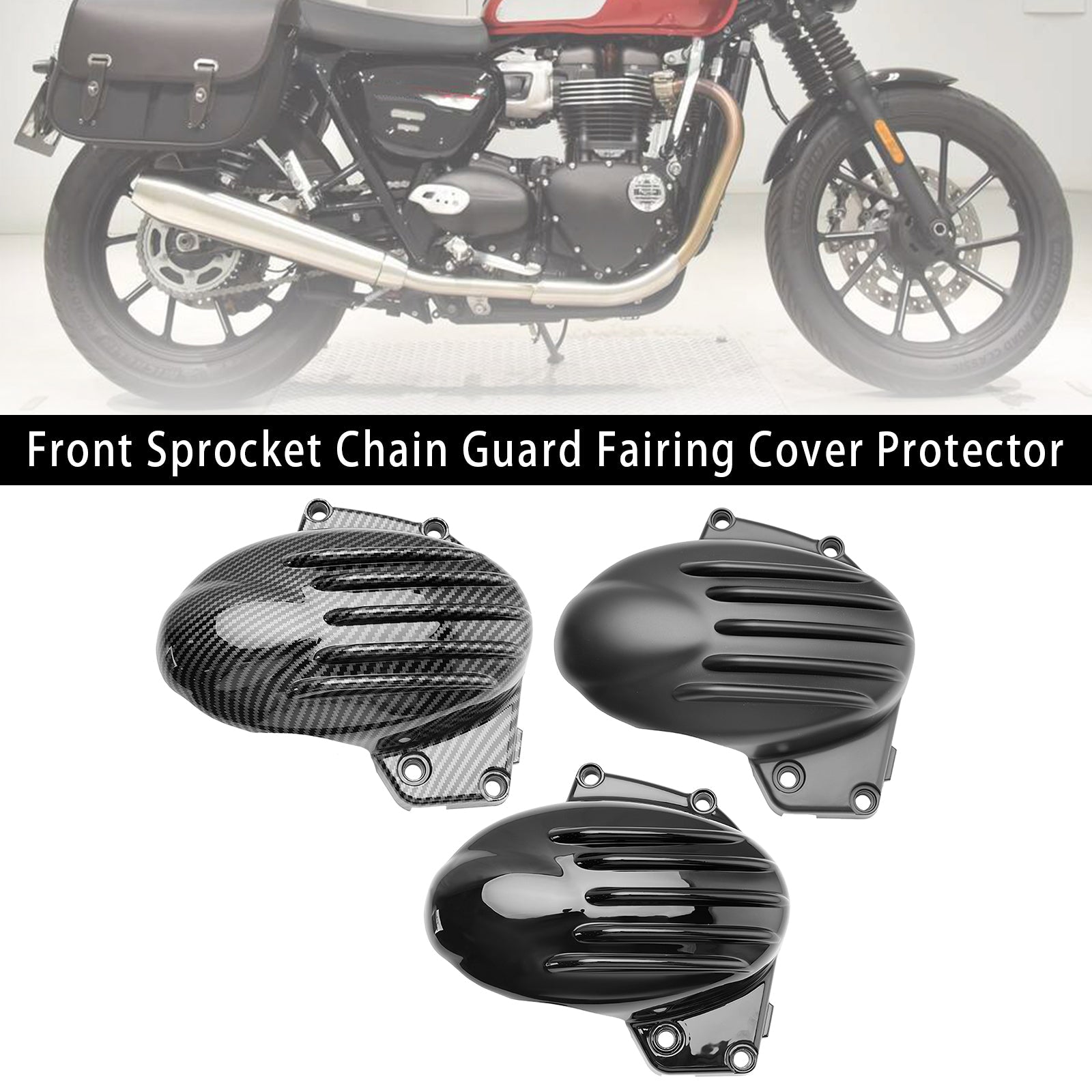 Front Sprocket Chain Guard Fairing Cover For Speed Twin 900 2023-2024