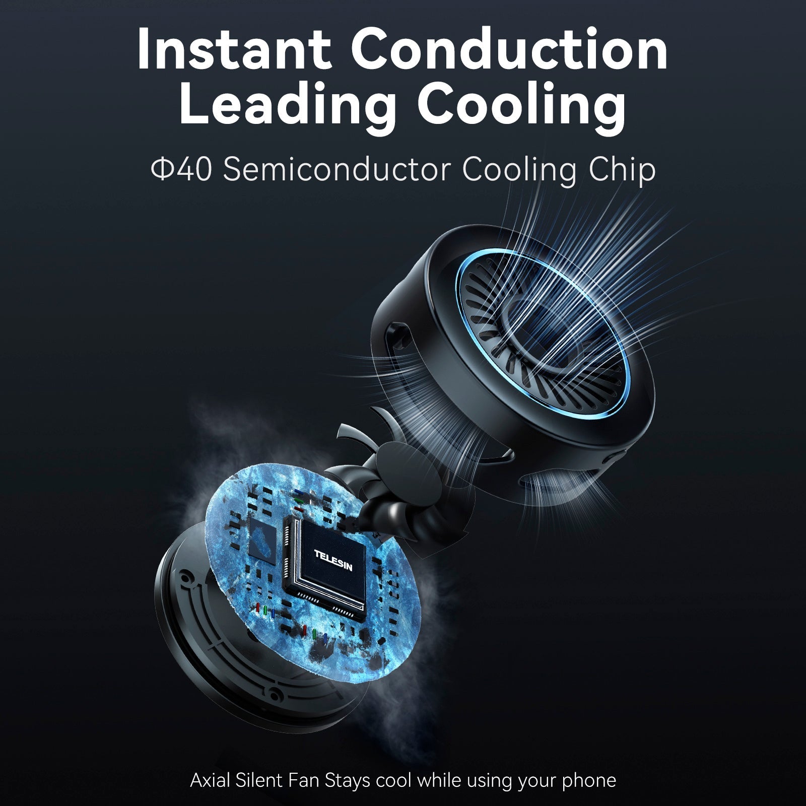 Mobile Phone Live Broadcast Wireless Charging Radiator Semiconductor Magnetic