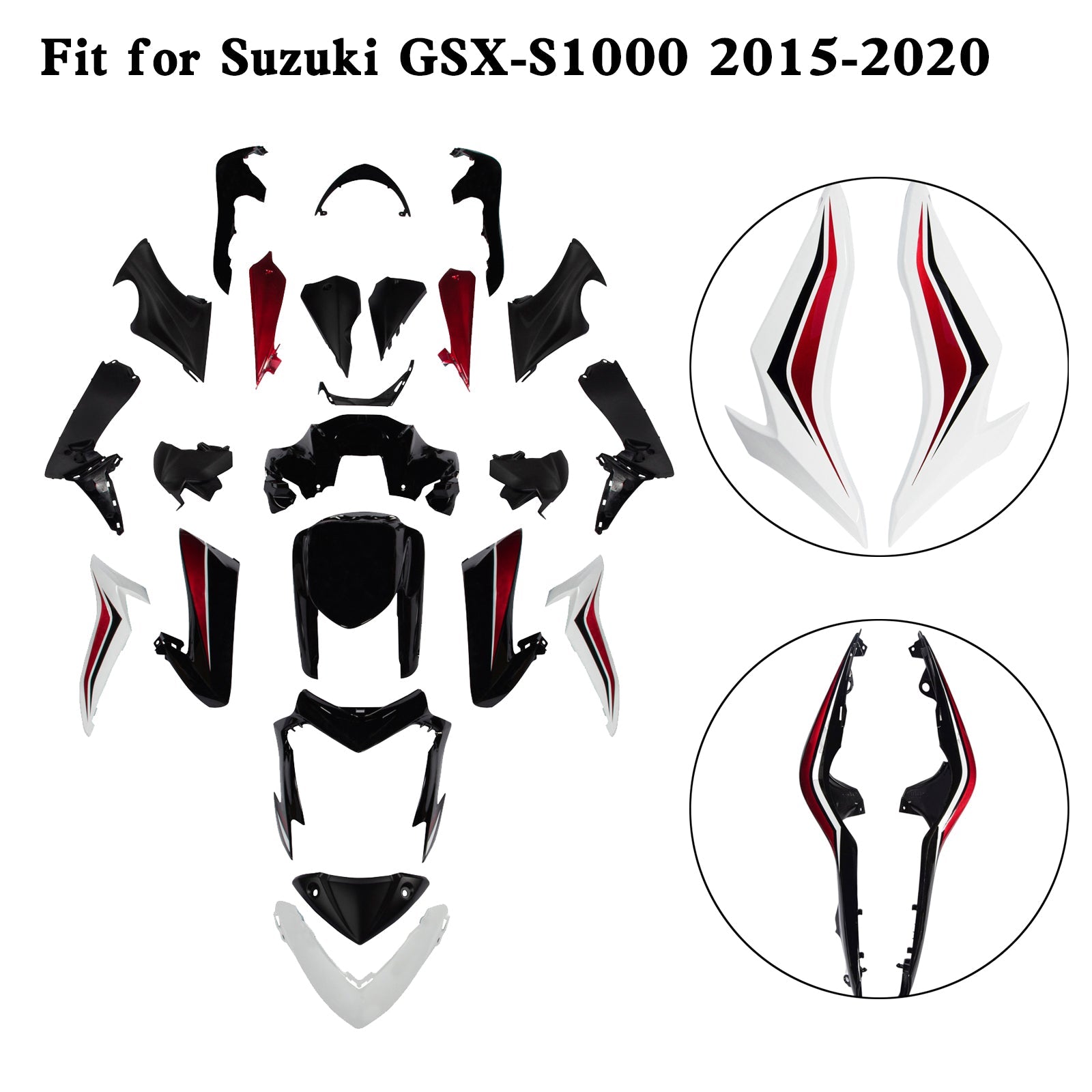 Suzuki GSX-S 1000 GSXS 2015-2020 Plastic Bodywork Fairing Kit