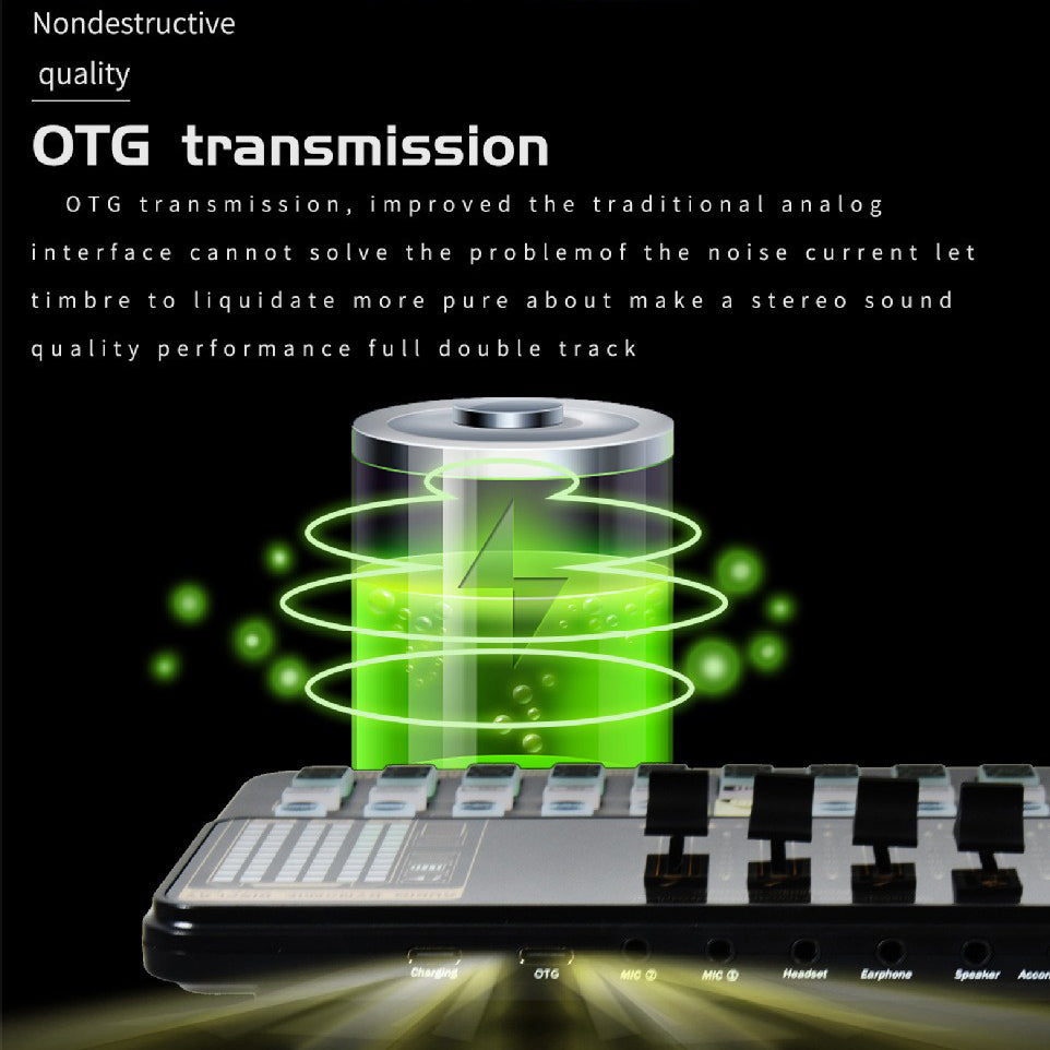 V10 Sound Card Live Sound Card Mobile Phone Karaoke Computer Live Broadcast Tik Tok Equipment