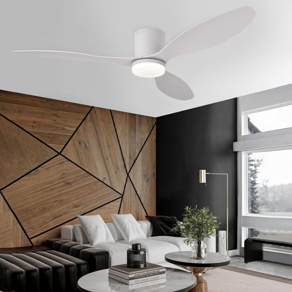 52" Profile Ceiling Fans with Lights Remote/App Control Dimmable LED DC Motor