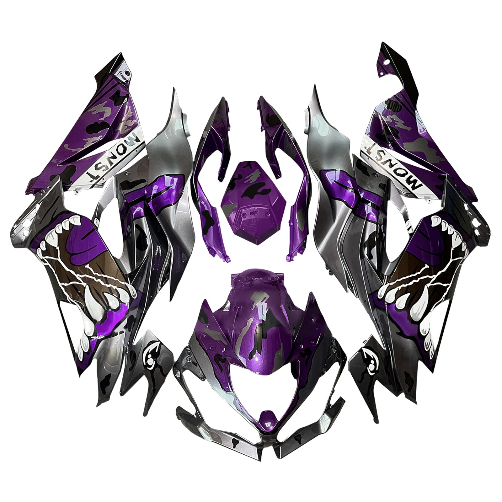 Injection Fairing Kit Bodywork Plastic ABS fit For Kawasaki ZX6R 2019-2023