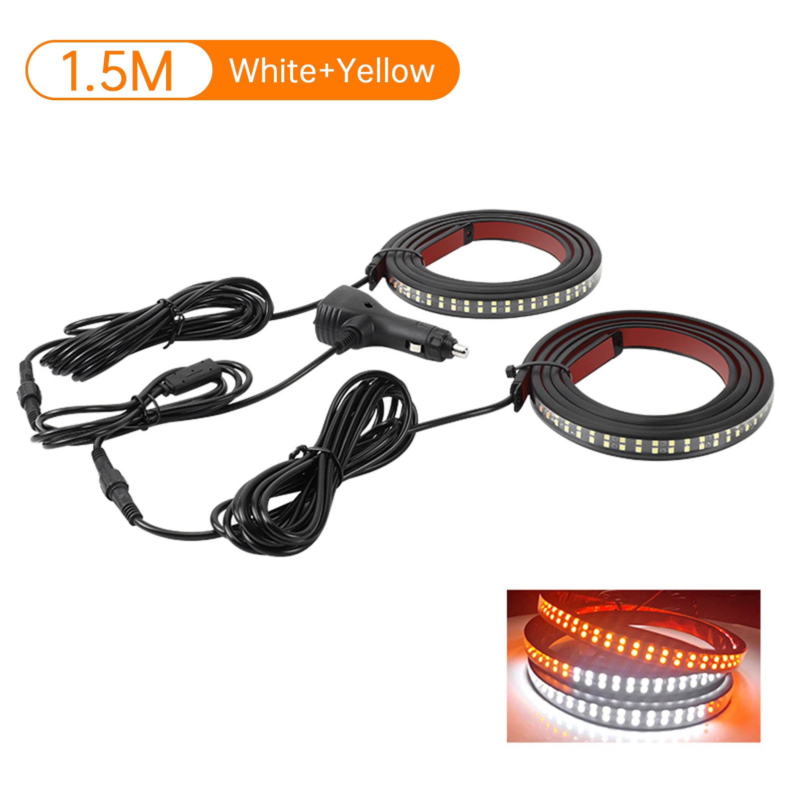 Dual Color Running Board Side Step LED Light Strips For Pickup Truck