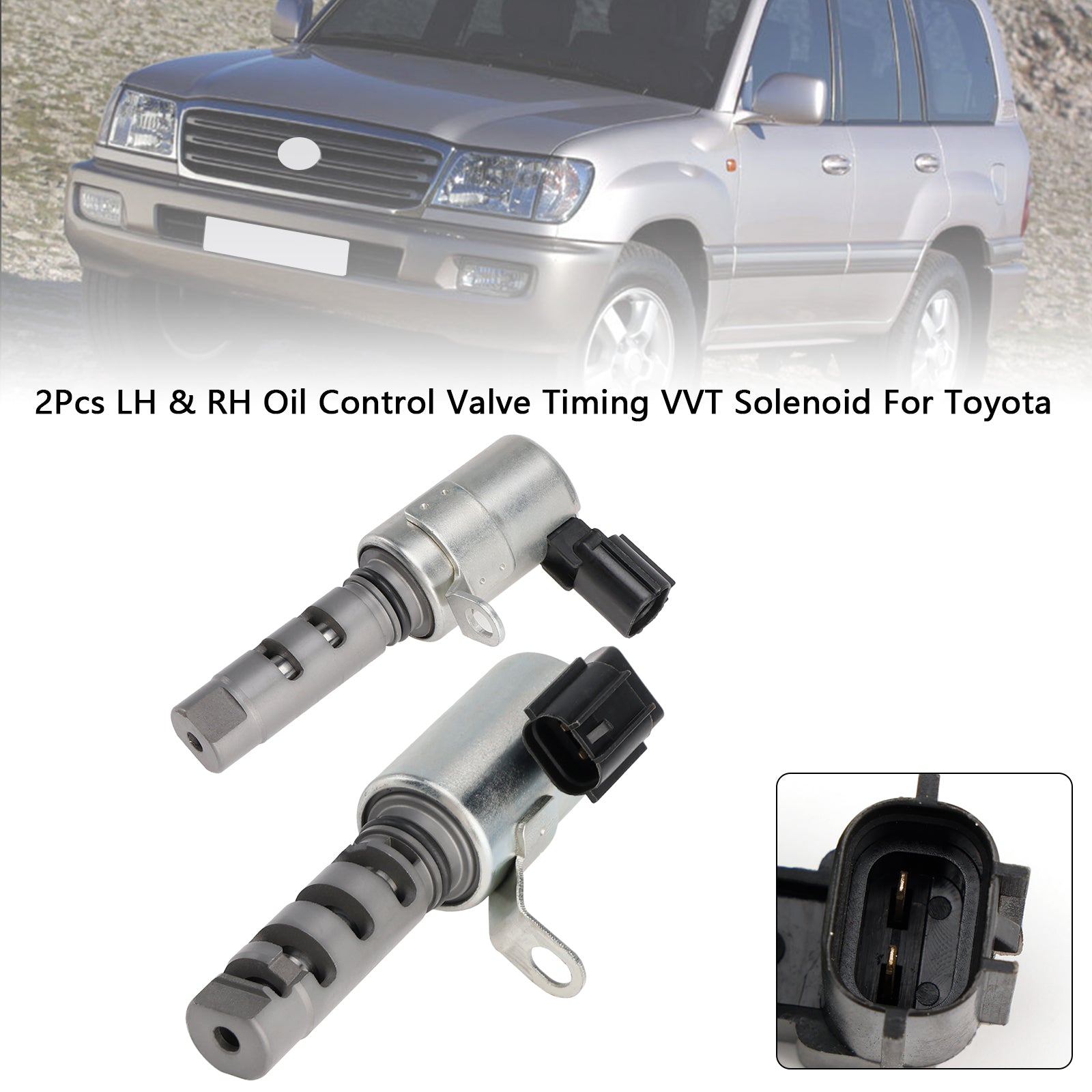 2Pcs LH & RH Oil Control Valve Timing VVT Solenoid For Toyota