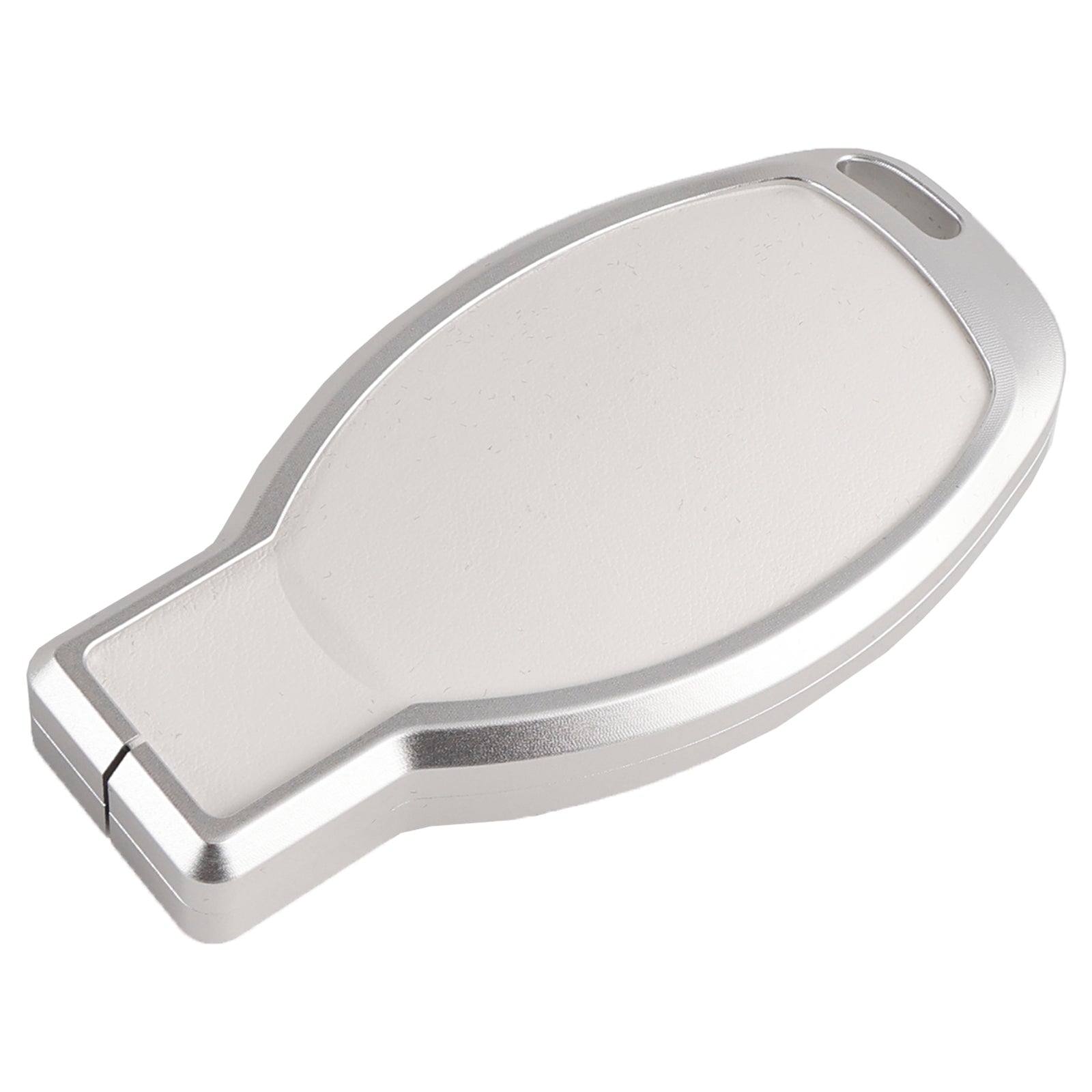 Benz GLC GLK CLS Leather Alloy Aluminum TPU Car Key White Case Cover