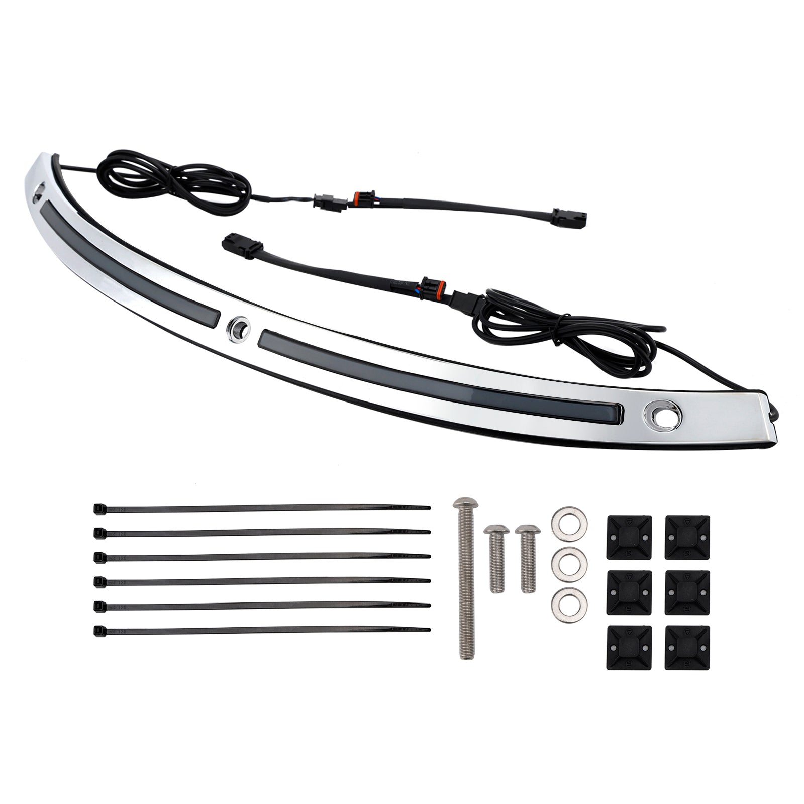 2014+Touring Electra Glide Street Glide Ultra Limited LED Running Turn Signal Light Windshield Trim