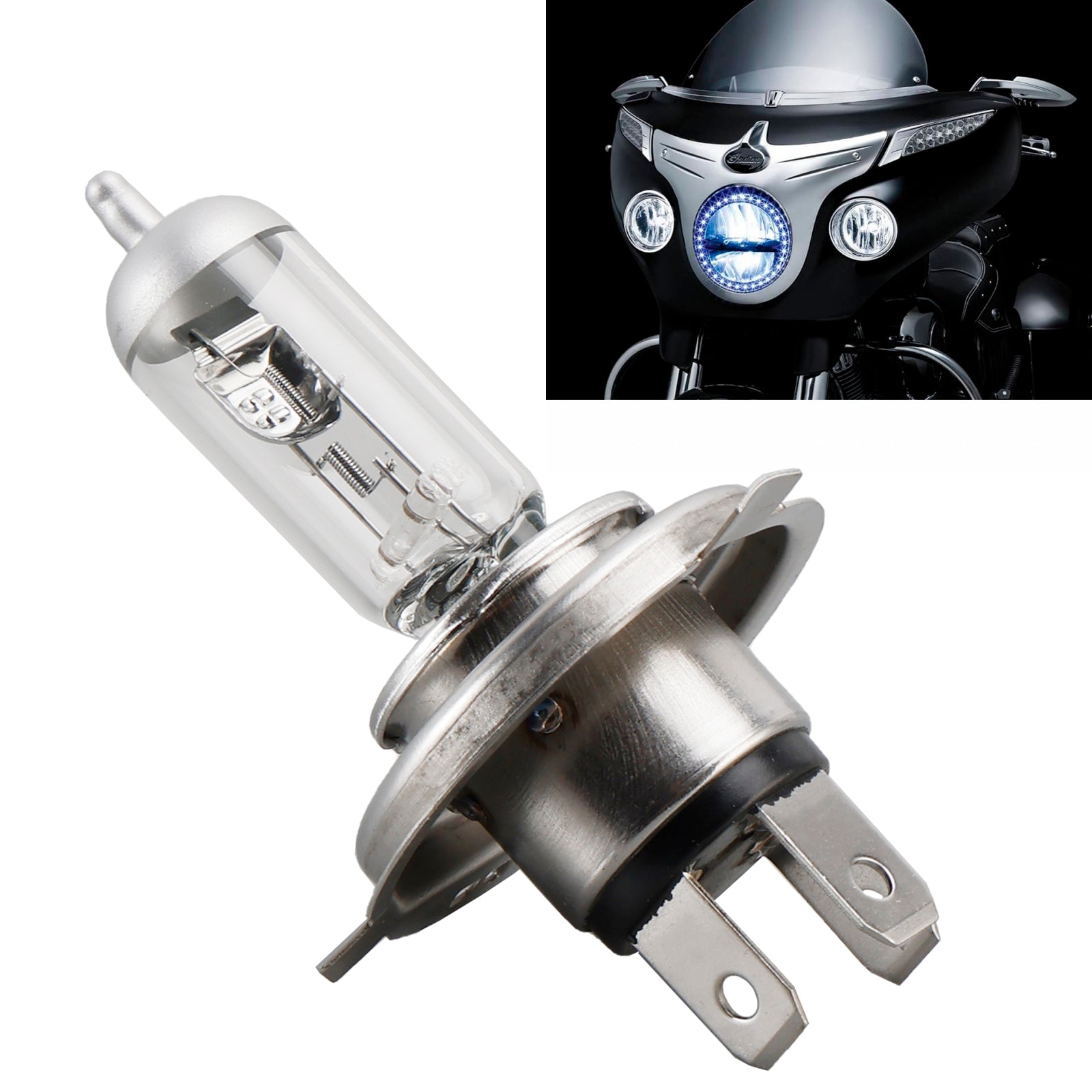 Motorcycle Lamp Silverstar H4 64193SVS P43T 12V 60/55W For OSRAM