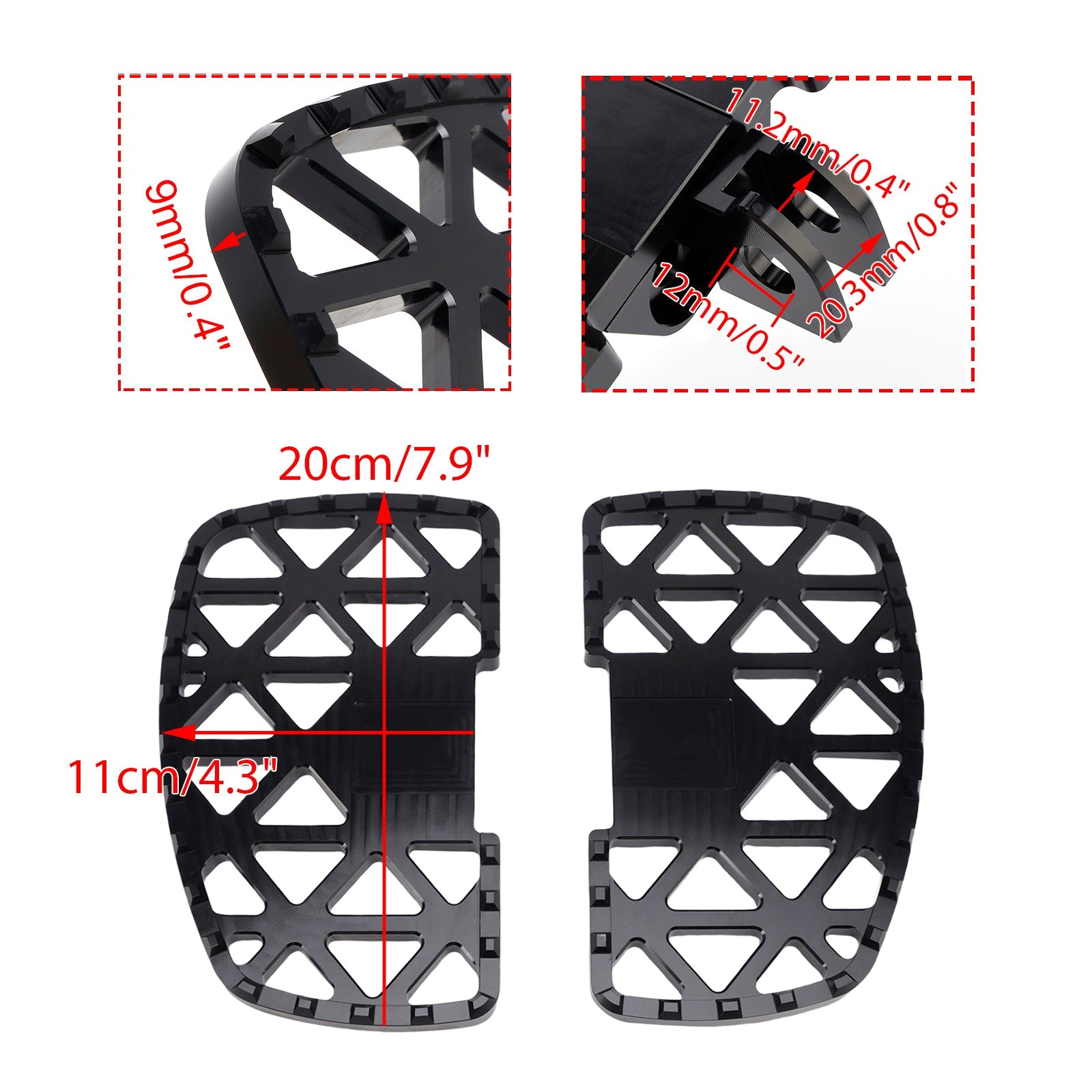 Front Footrests Foot Pegs fit for Kawasaki Vulcan S 650 / Cafe 2018-2025