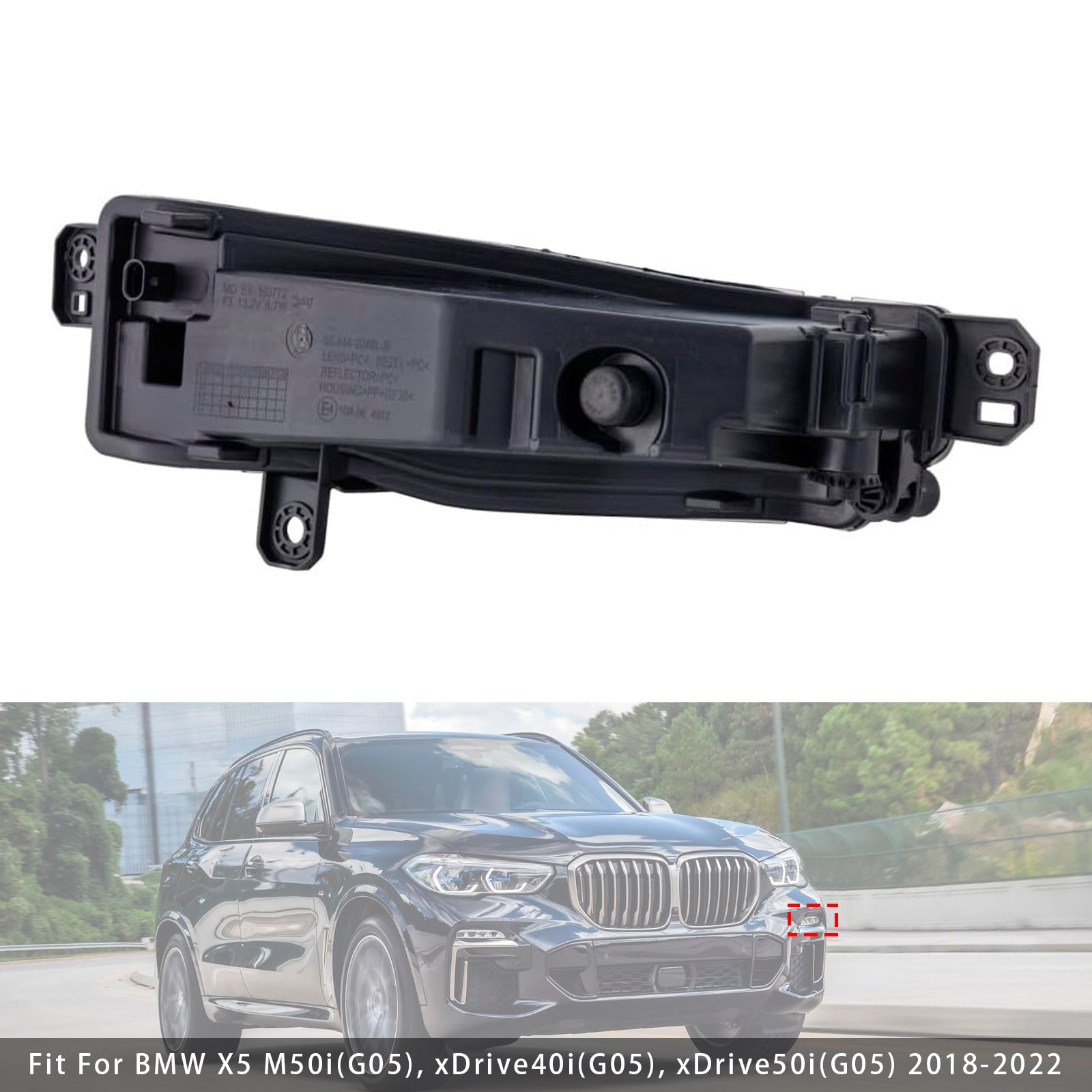 2018-2022 BMW X5 G05 1 Pcs LED Front Left Fog Light 63177406365
