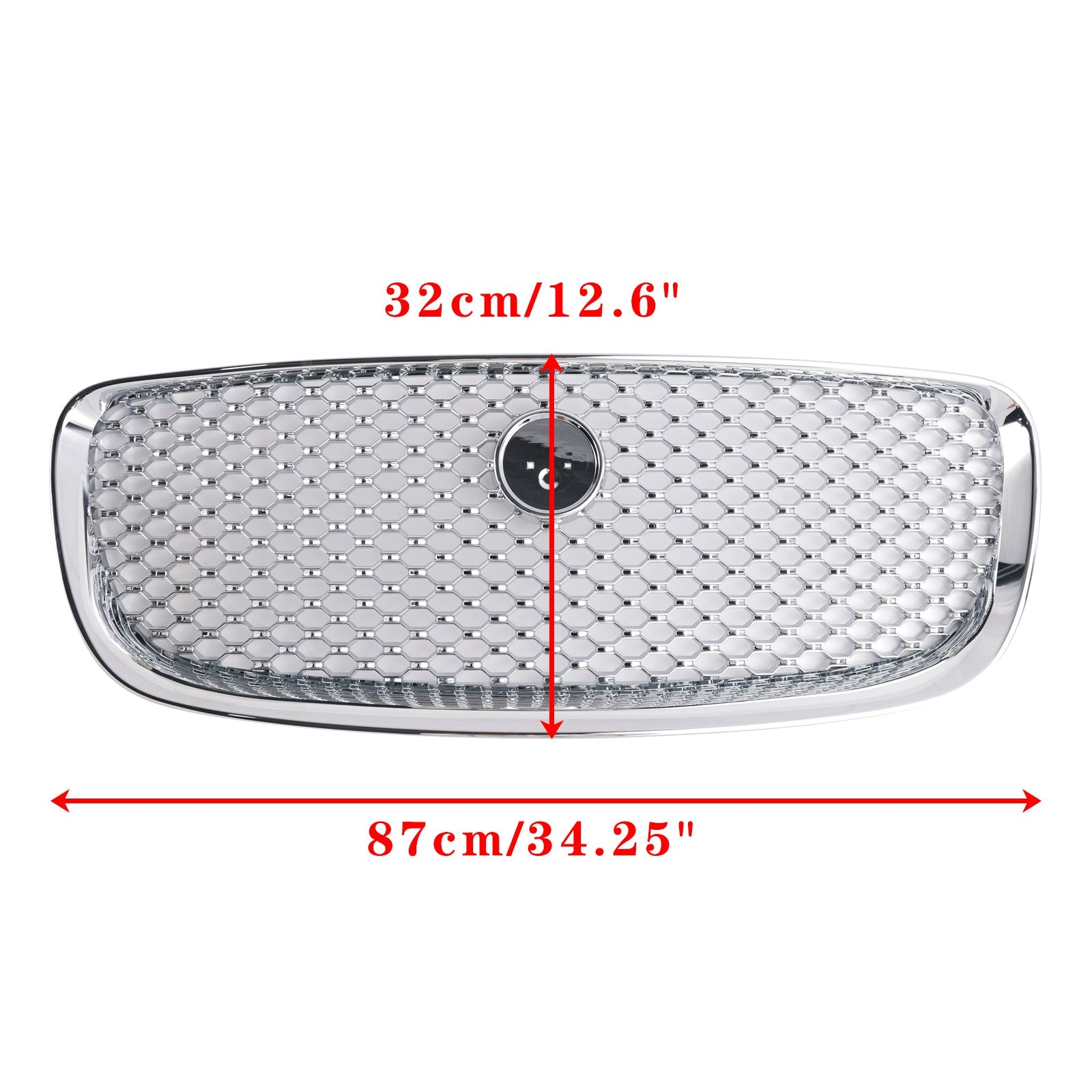 Chrome Front Bumper Grill Grille Fit JAGUAR F-PACE X761 2016-2020