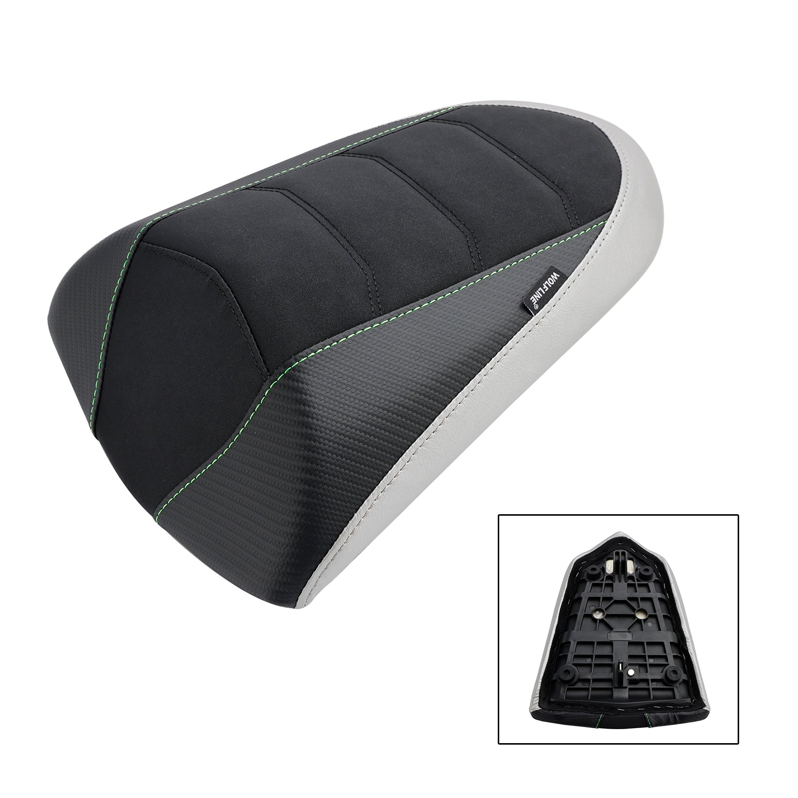 2022-2023 KAWASAKI Ninja 1000SX Rear Passenger Seat Cushion Pillion Flat Green