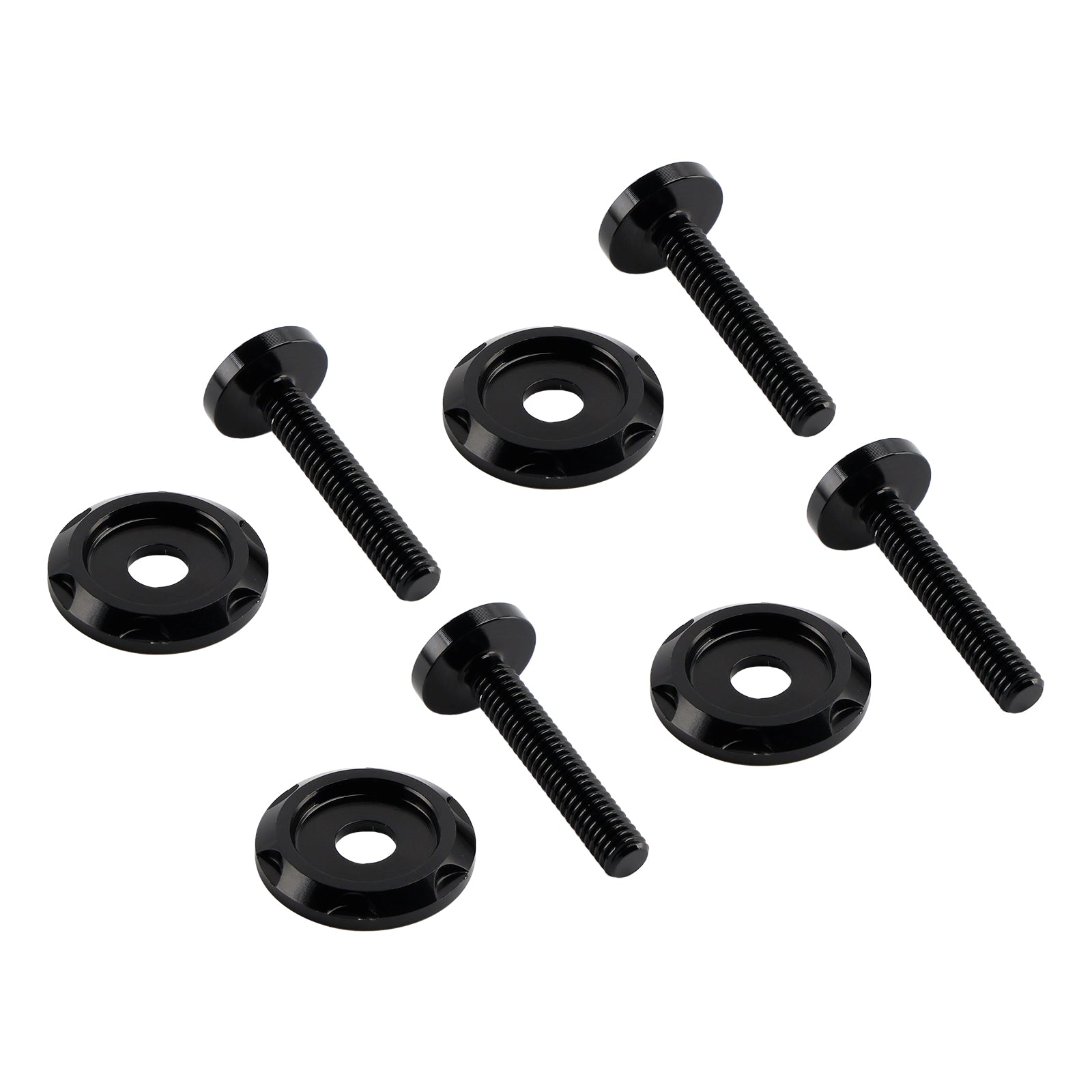4x ALU Black Decorative Windshield Screws For Road Glide FLTR FLTRX 2015-2023