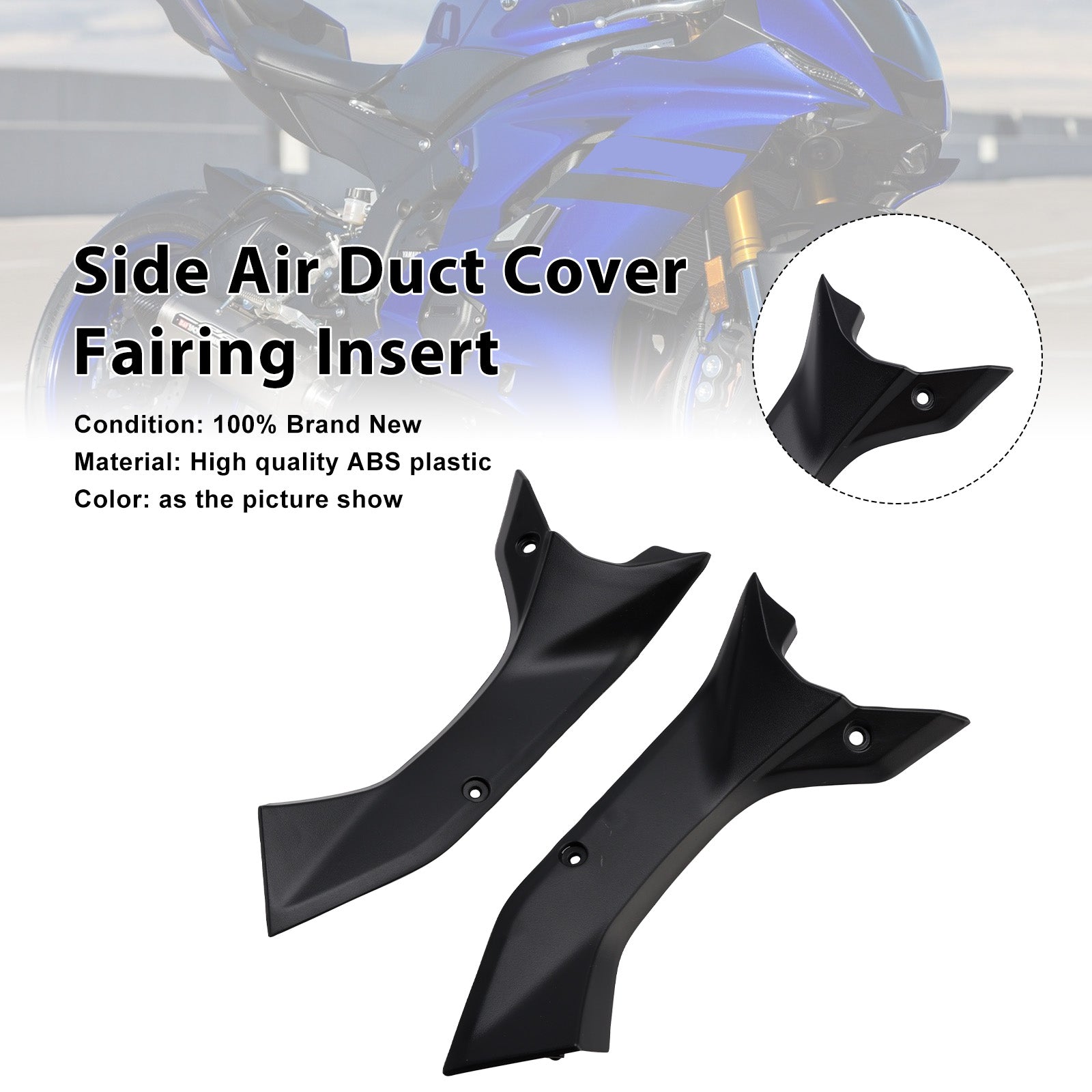 2017-2020 Yamaha YZF R6 Side Air Duct Cover Fairing Intake