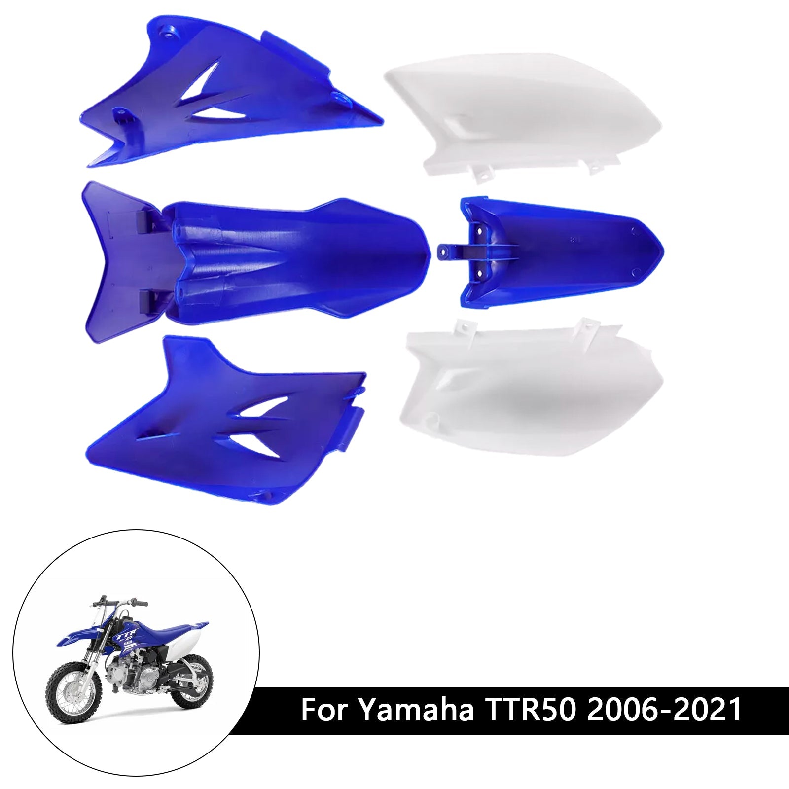 2006-2021 Yamaha TTR50 Body Plastic Kit Front Rear Fender Fairing