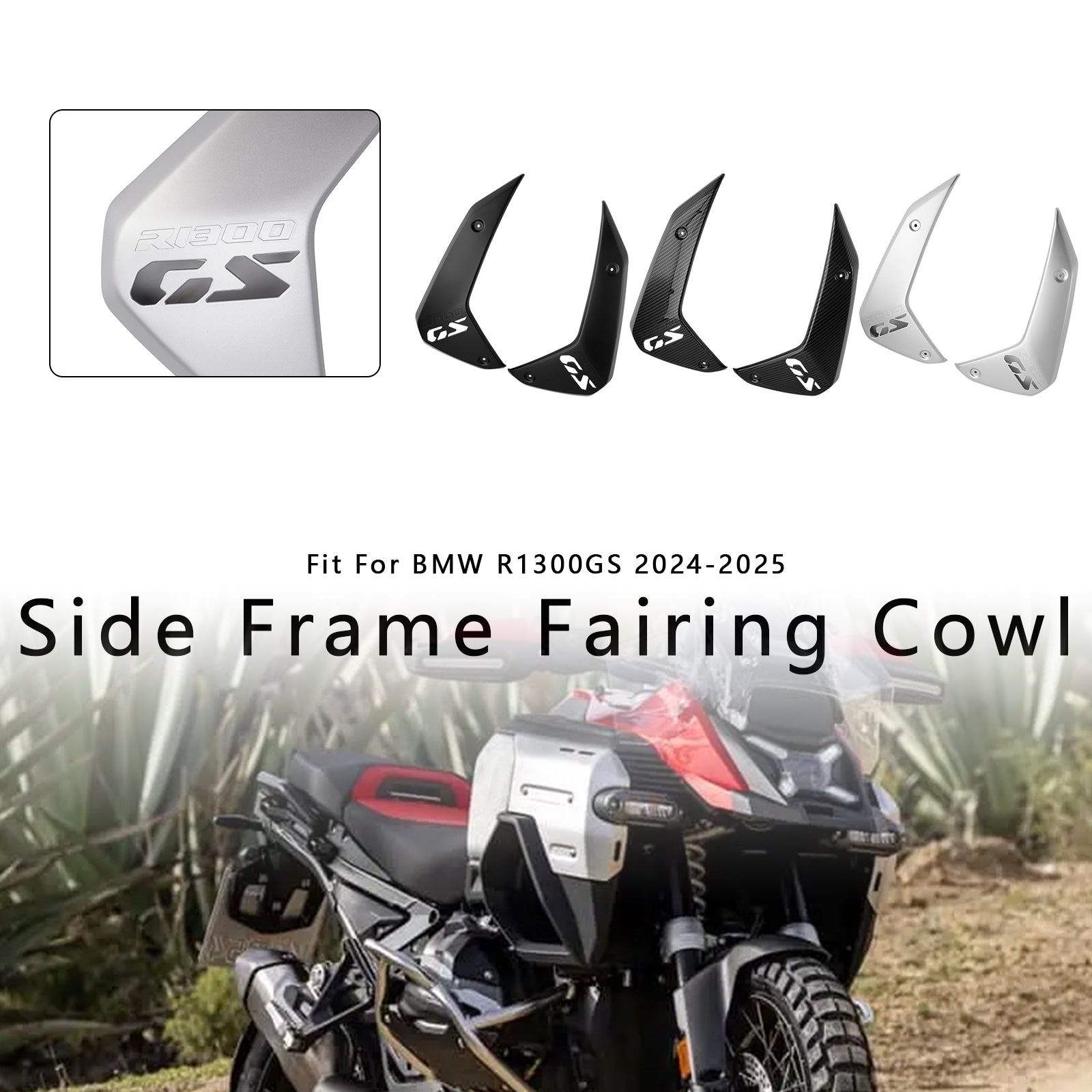 2024-2025 BMW R1300GS Side Frame Fairing Cowl Guards Radiator Cover