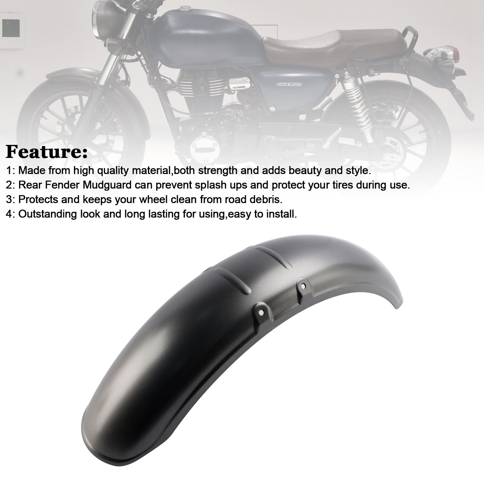 Front Fender Mudguard Fairing For Honda GB350 2023-2024