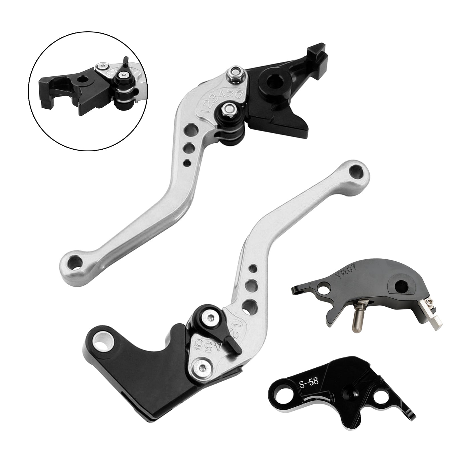 NEW Short Clutch Brake Lever fit for YAMAHA YZF R7 MT-10/SP FZ-10/SP 2022-23