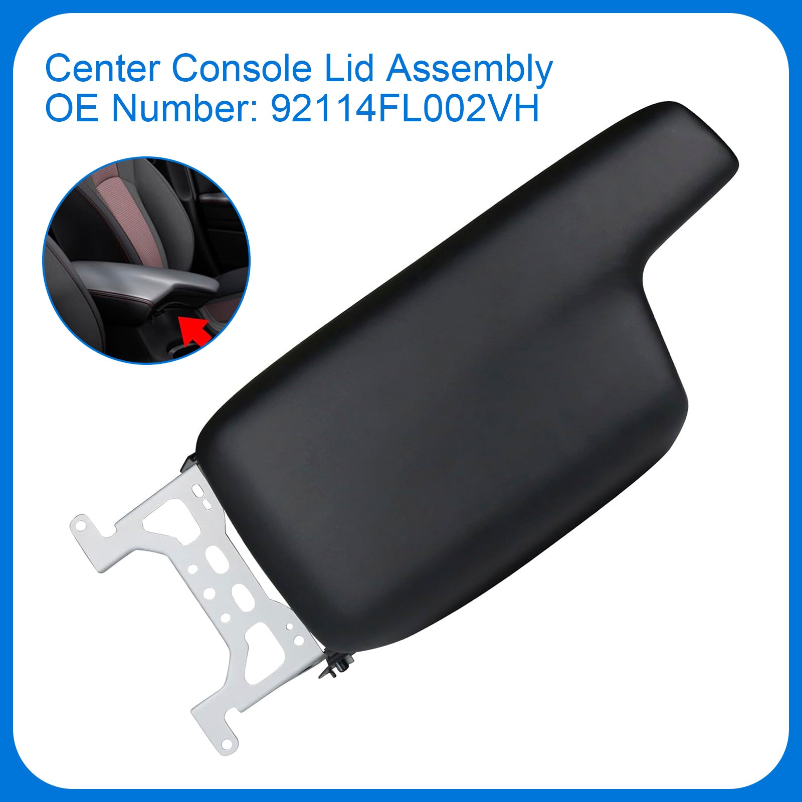 2017-2023 Subaru Impreza Impreza Center Console Lid Assembly 92114FL002VH