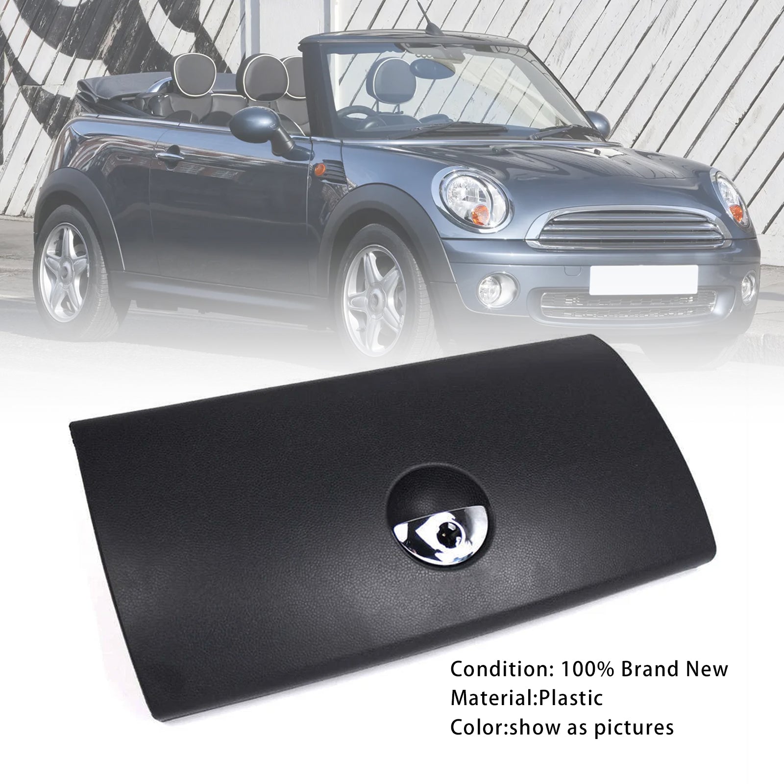 2001?C2006 Mini R50 ?C HATCHBACK ?C Mini One / Cooper ?C 1.6 Petrol W10 Engine ?C Glove Box Door Cover Black 51166959970