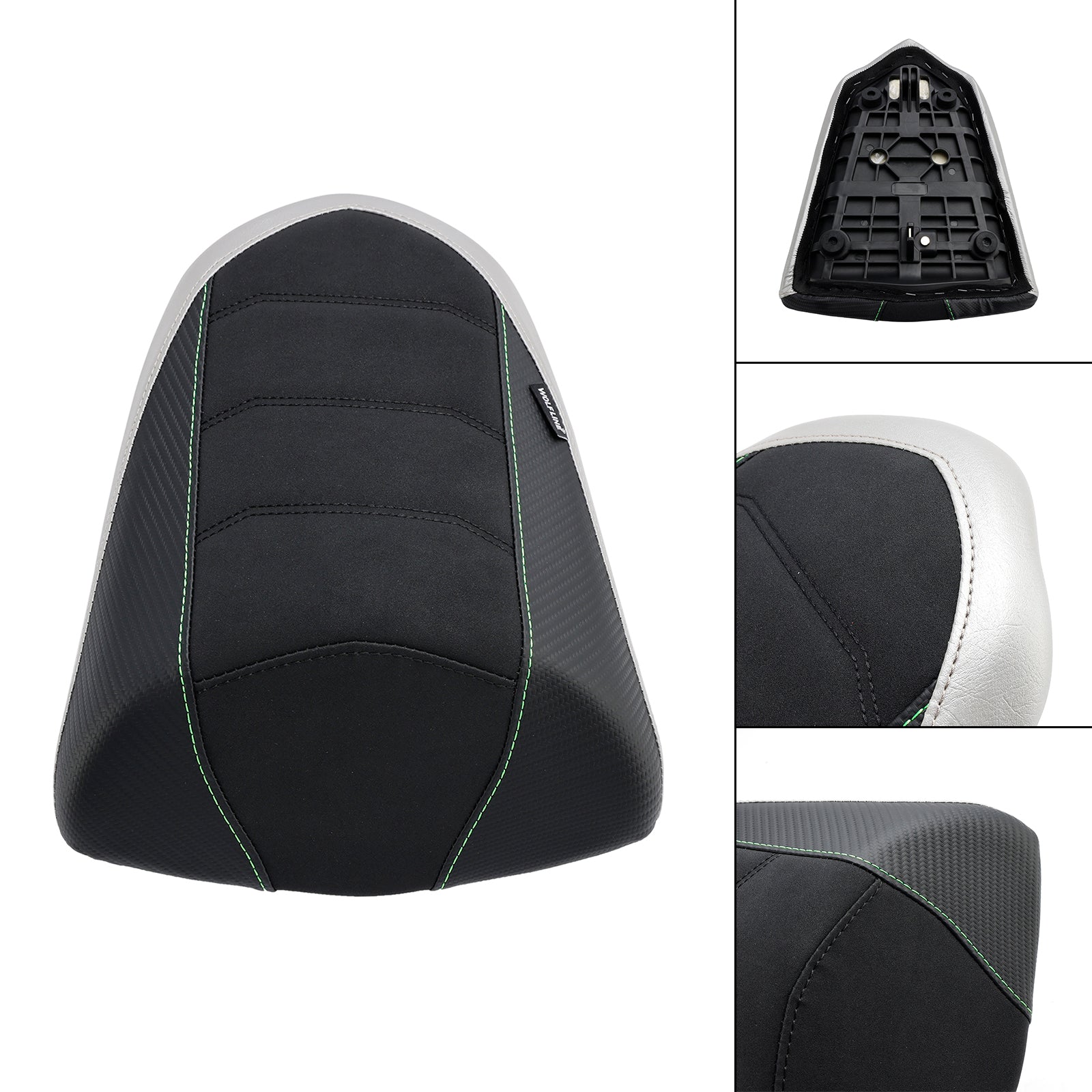 2022-2023 KAWASAKI Ninja 1000SX Rear Passenger Seat Cushion Pillion Flat Green