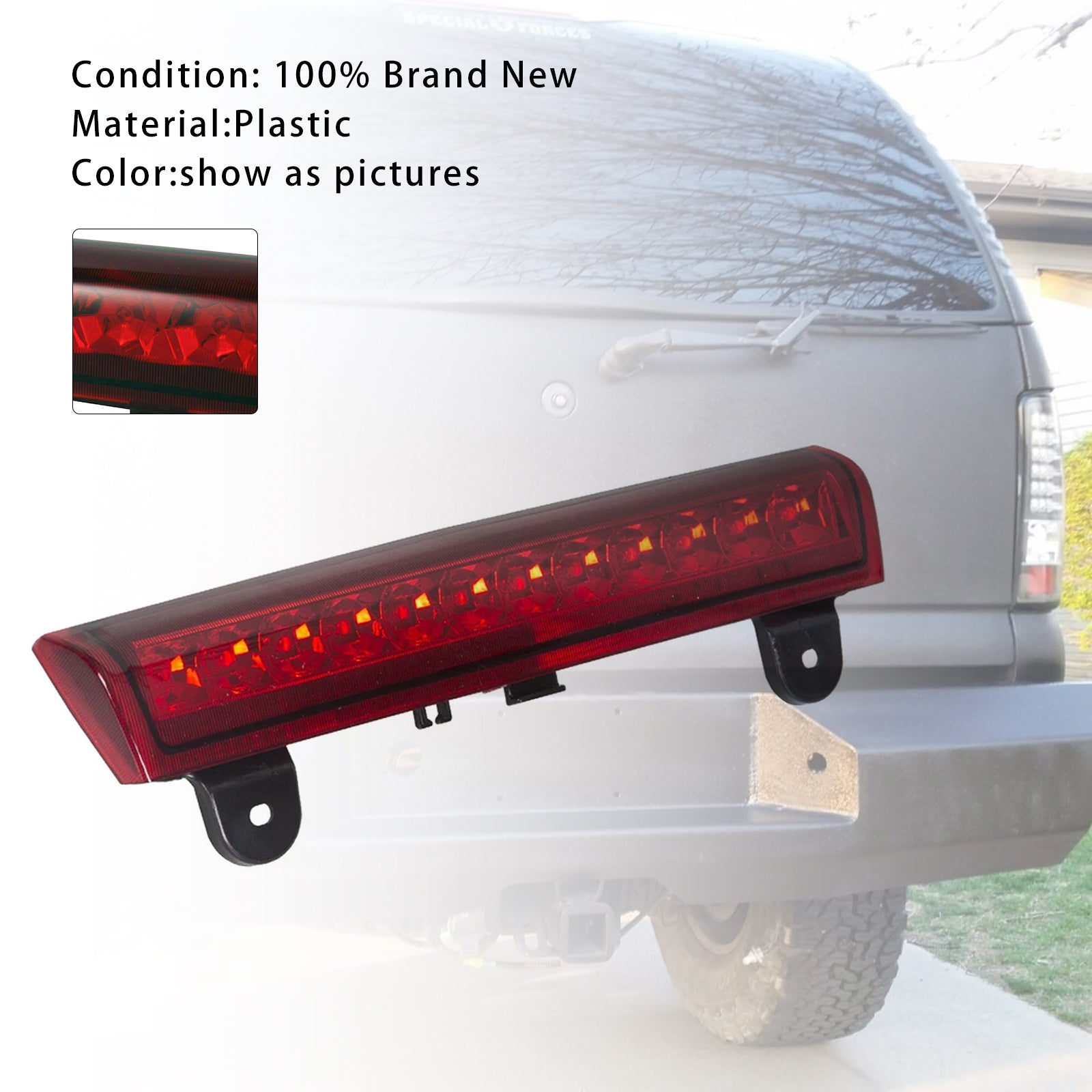 Rear LED 3rd Third Brake Light Lamp For Chevy Tahoe Suburban 2000-2006
