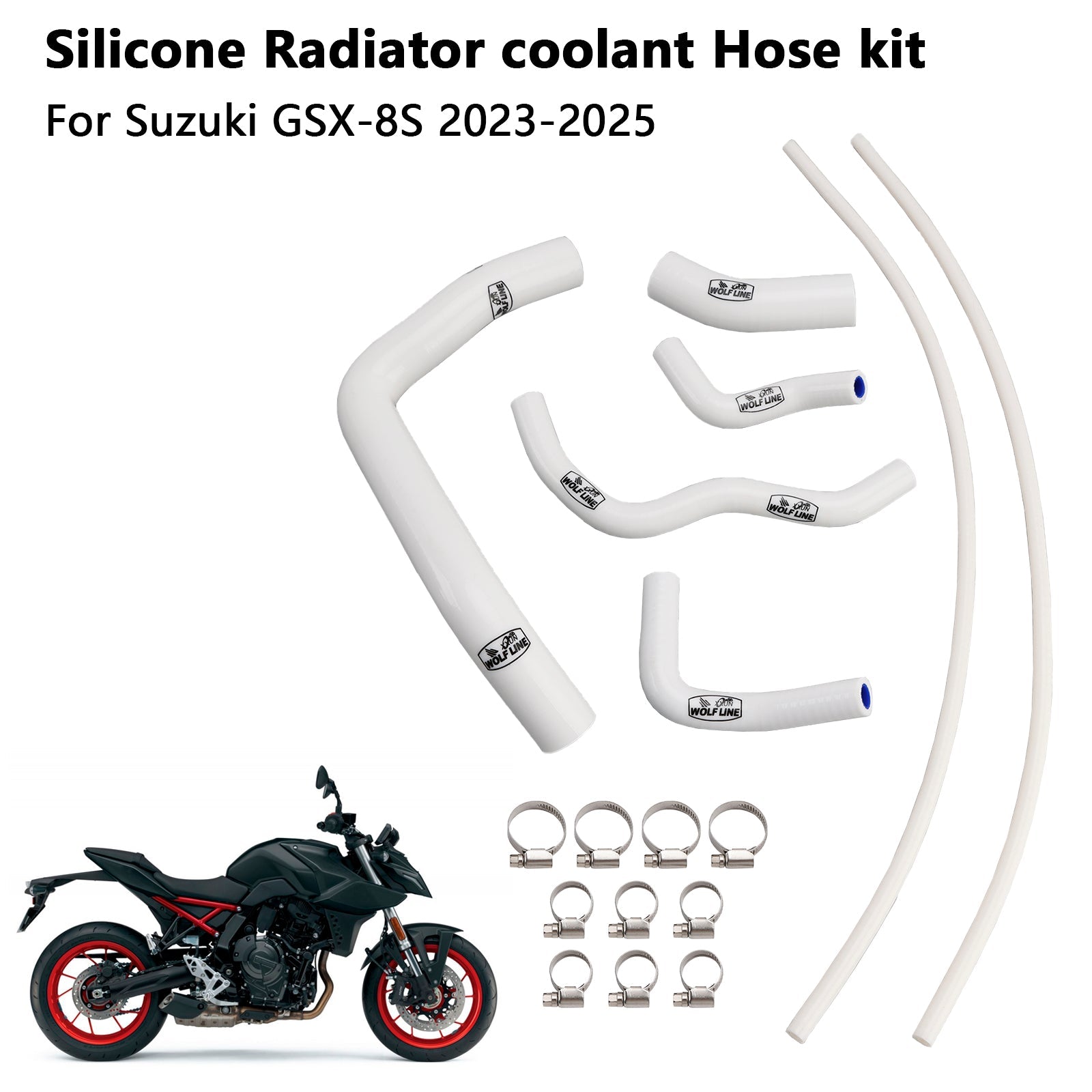 2023-2025 Suzuki GSX-8S Silicone Radiator coolant Hose