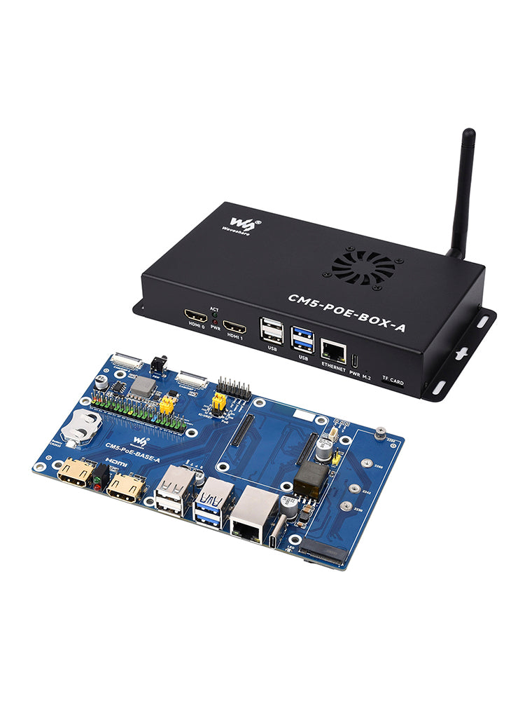 Raspberry Pi CM5 PoE 확장 보드 컴퓨팅 모듈 베이스보드 지원 M.2 NVMe