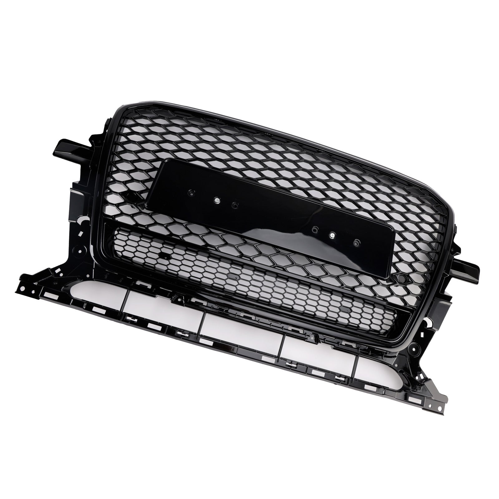 Gloss Black Front Honeycomb Bumper Grille Grill Fit Audi Q5 2013-2017