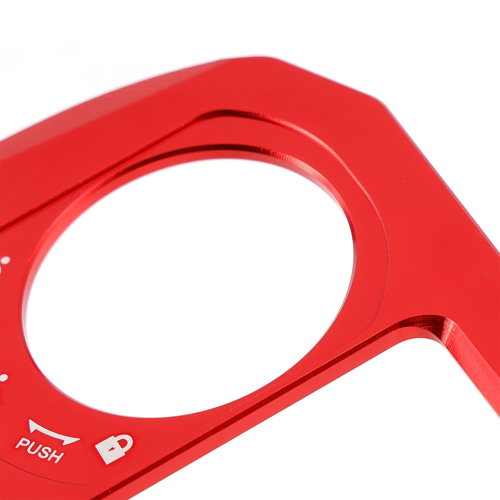 Aluminum Key Cylinder Cover Red For Honda ADV 160 ADV160 2022 2023 2024