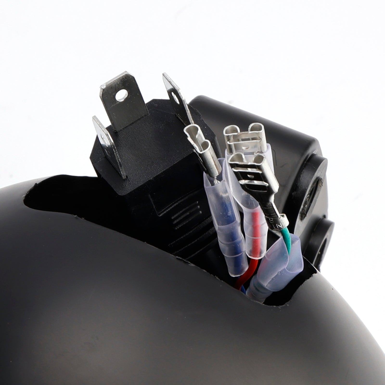 Multifunctional Beam Headlight Fog Lamp Custom Fits For Racer Bobber Chopper Chrome