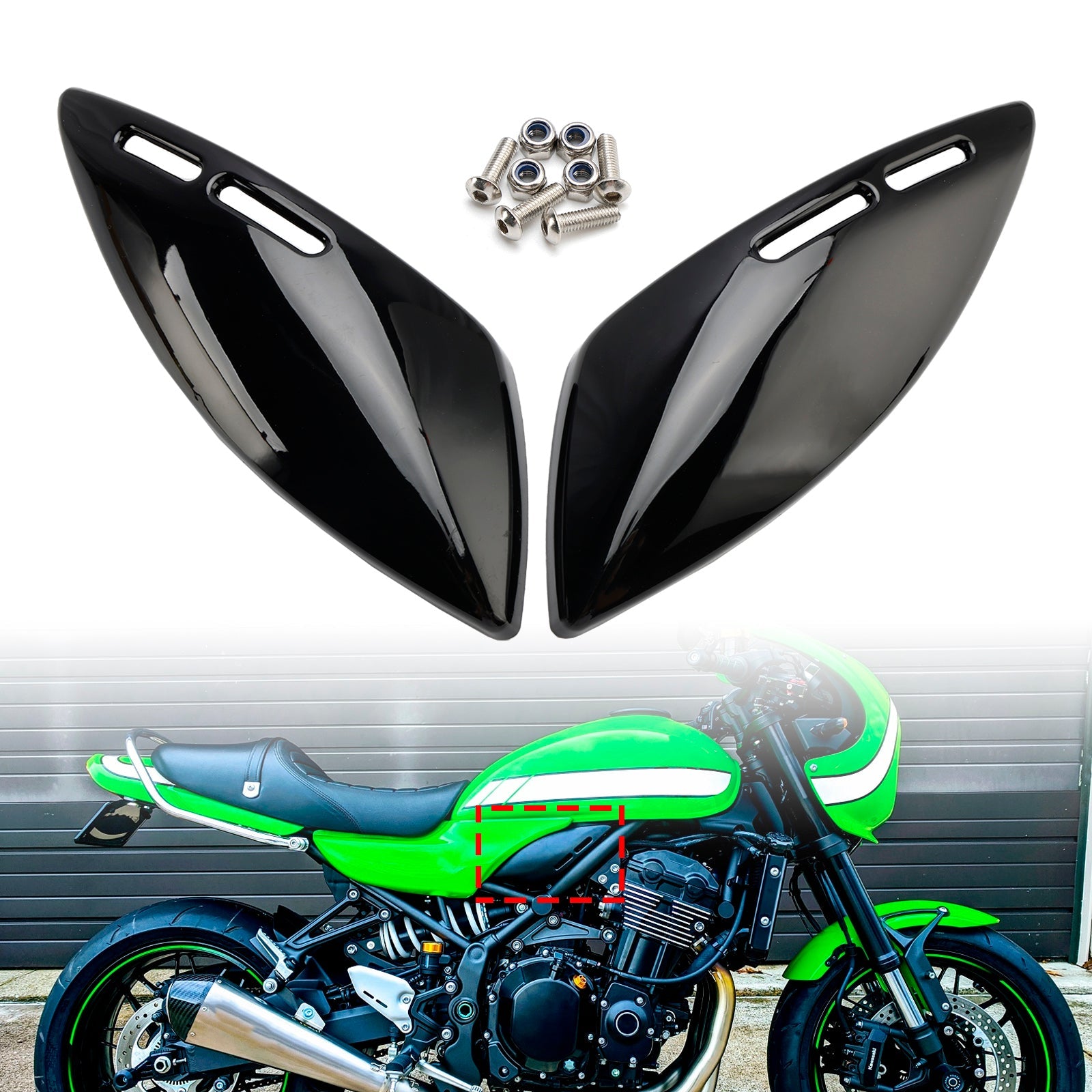Gas Tank Side Cover Panel Fairing Cowl For Kawasaki Z900RS 2018-2024