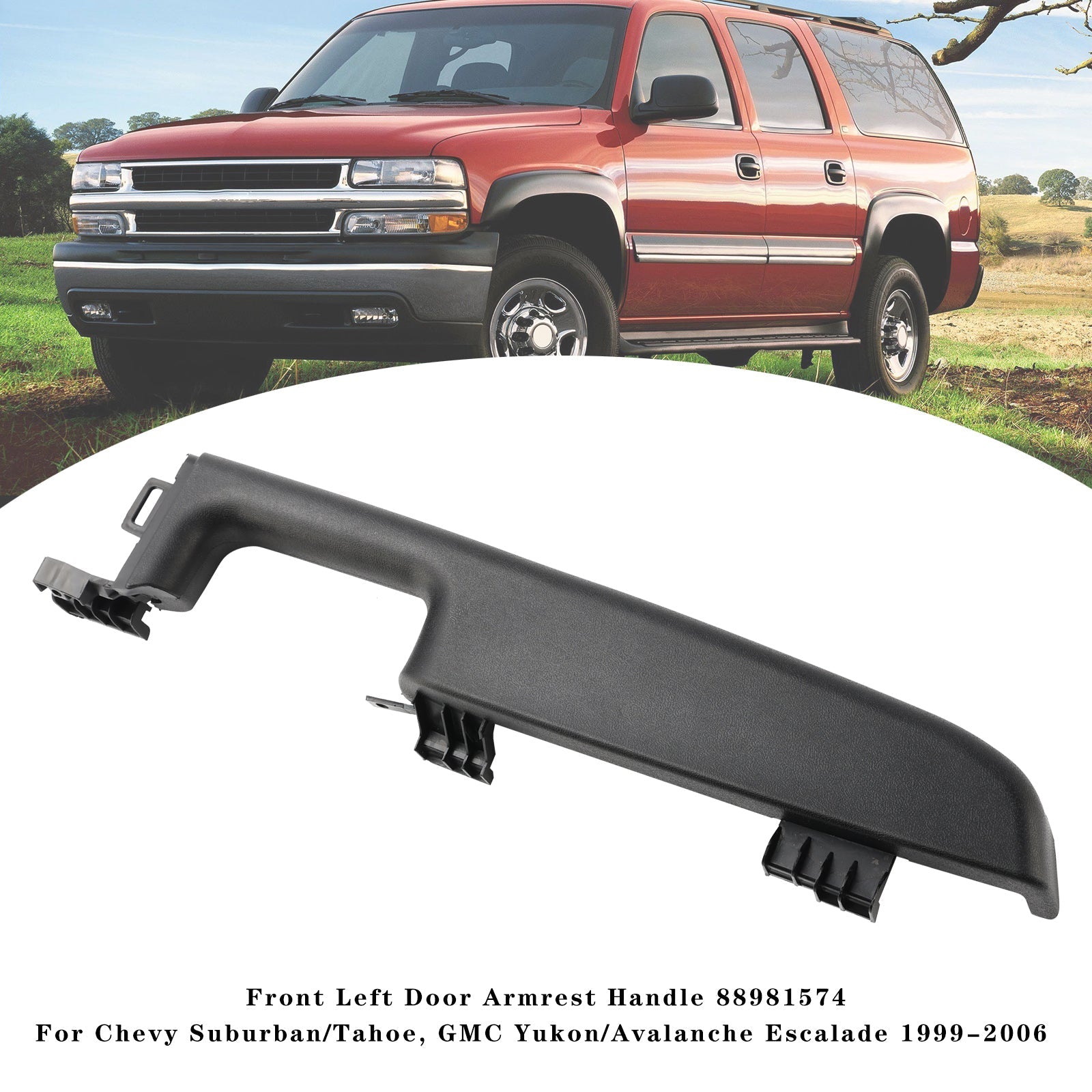 Front Left Door Armrest Handle 88981574 For Chevy Suburban Tahoe Avalanche 99-06