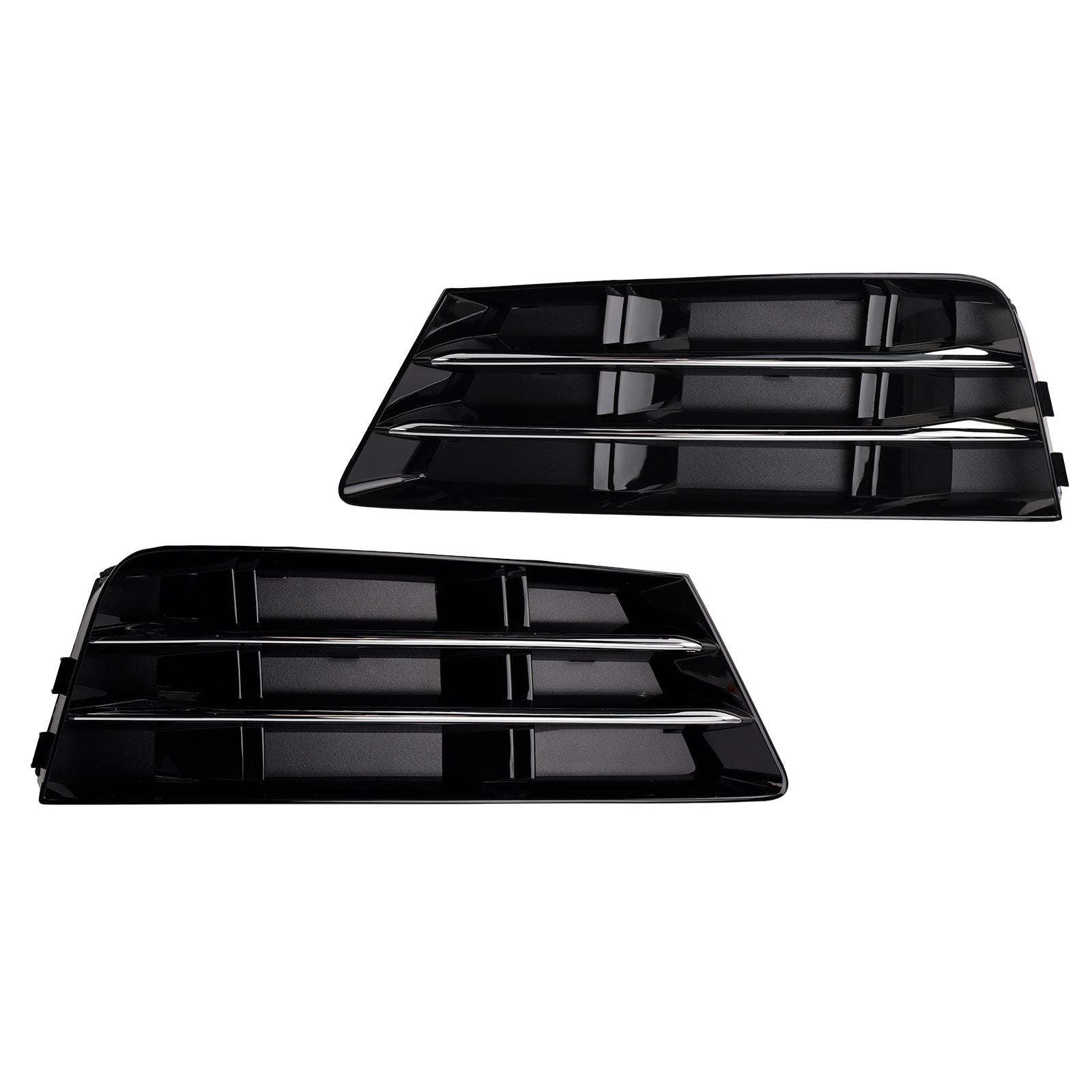 2016-2018 AUDI A4 B9 2PCS Front Fog Light Grille Lower Bumper Grill